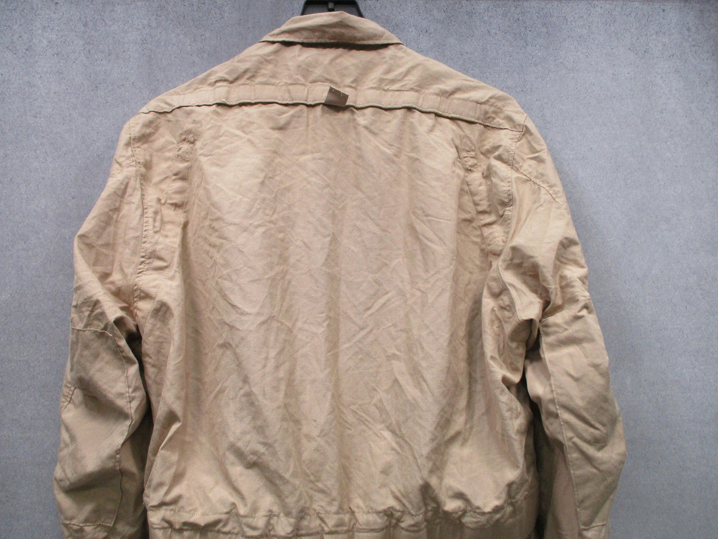 US Military CVC Coveralls Tan Aramid Flame Resistant Flight Suit XL-Regular