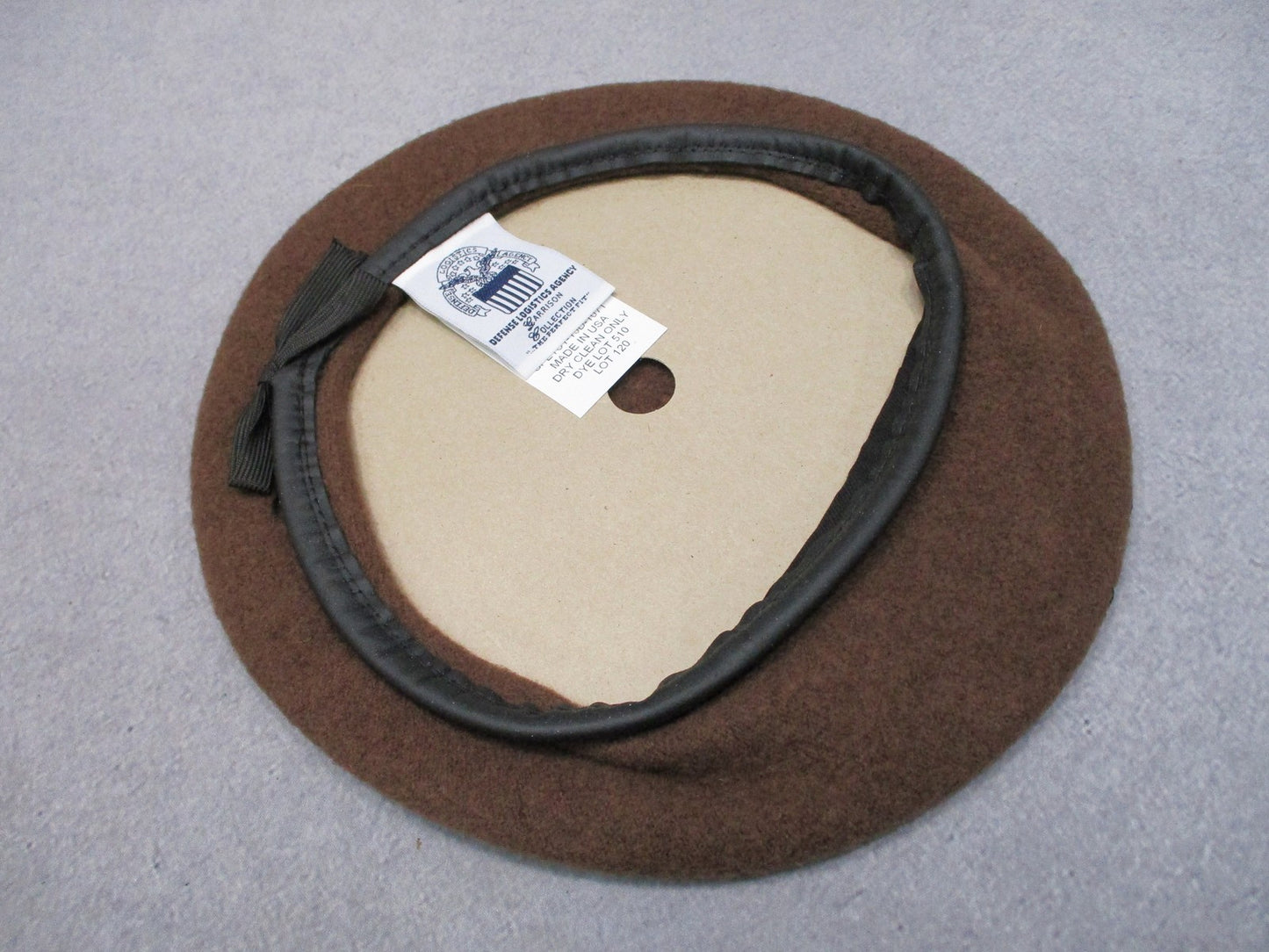 US Army SFAB Brown Wool Beret Garrison Collection Jensen Apparel 7 1/8