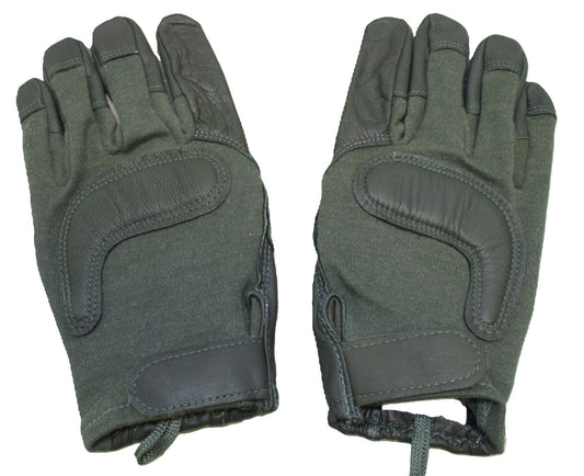 NEW US ARMY ISSUE COMBAT GLOVE CUT/FIRE RESISTANT XX-LARGE SAGE GREEN HATCH HWI
