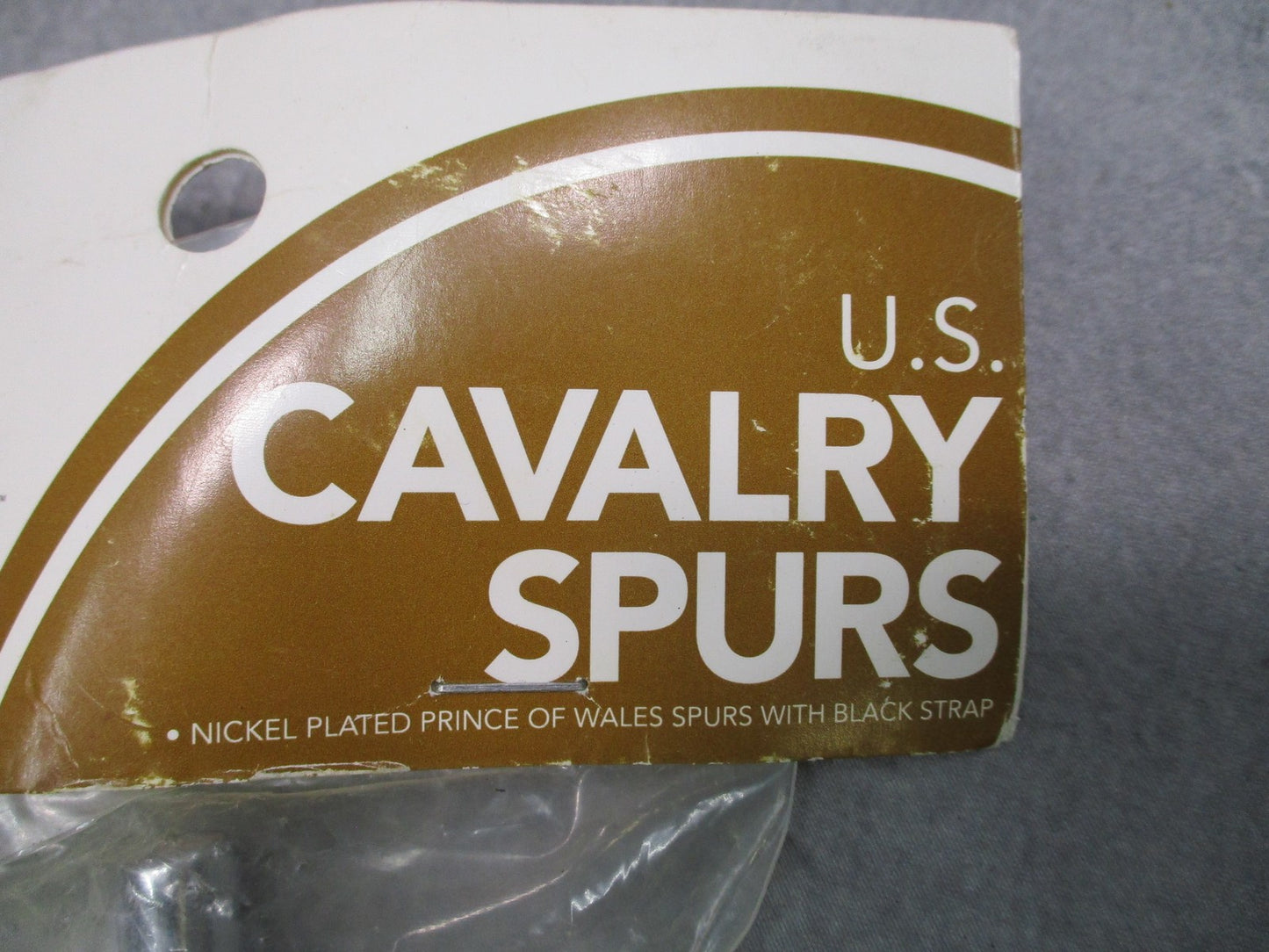 BrigadeQM SPR0139 Prince of Wales Military Spurs Black Straps Cavalry Pair