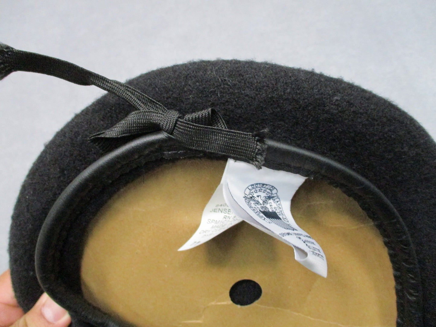 Army Surplus Black Wool Beret Size 7 Jensen Apparel NSN 8405-01-089-0137