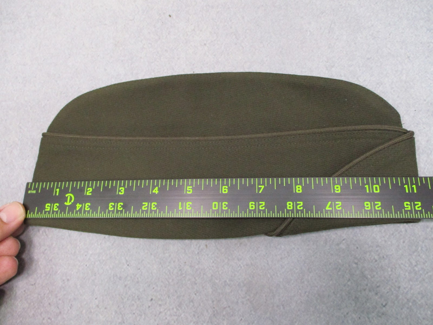 Kingform Cap Co. AGSU Garrison Cap Heritage Green 564 NSN 7-1/4 8405-01-683-5752