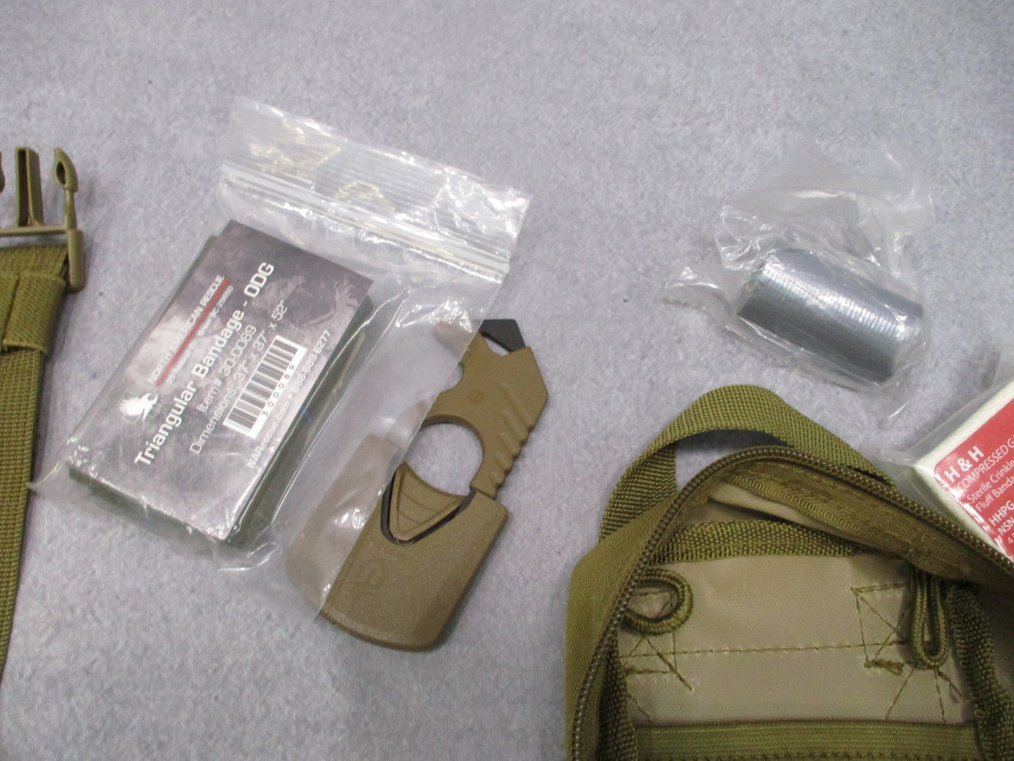 Coyote Tan Custom IFAK MOLLE Pouch Supplies Included No tagged size visible