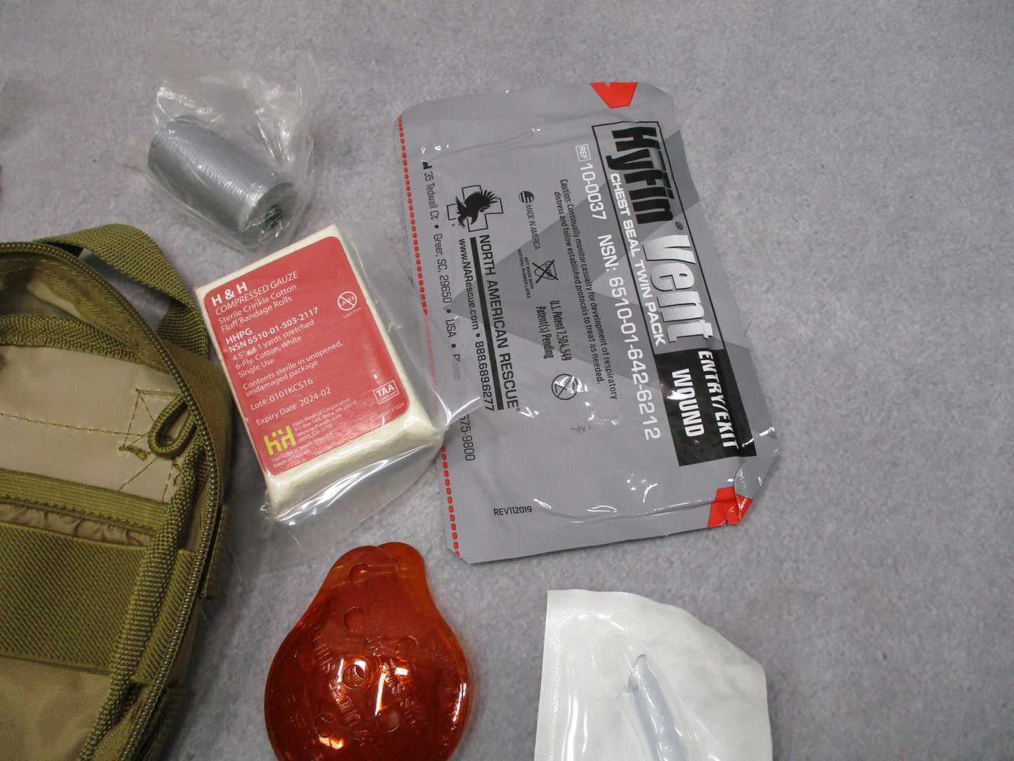 Coyote Tan Custom IFAK MOLLE Pouch Supplies Included No tagged size visible