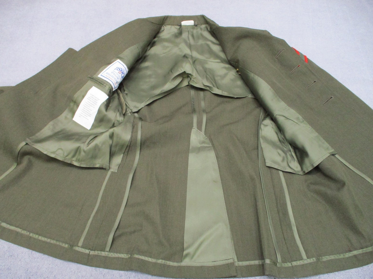 USMC Green Dress Uniform Coat DSCP NSN Size 42XS 8405-01-279-5630 olive green