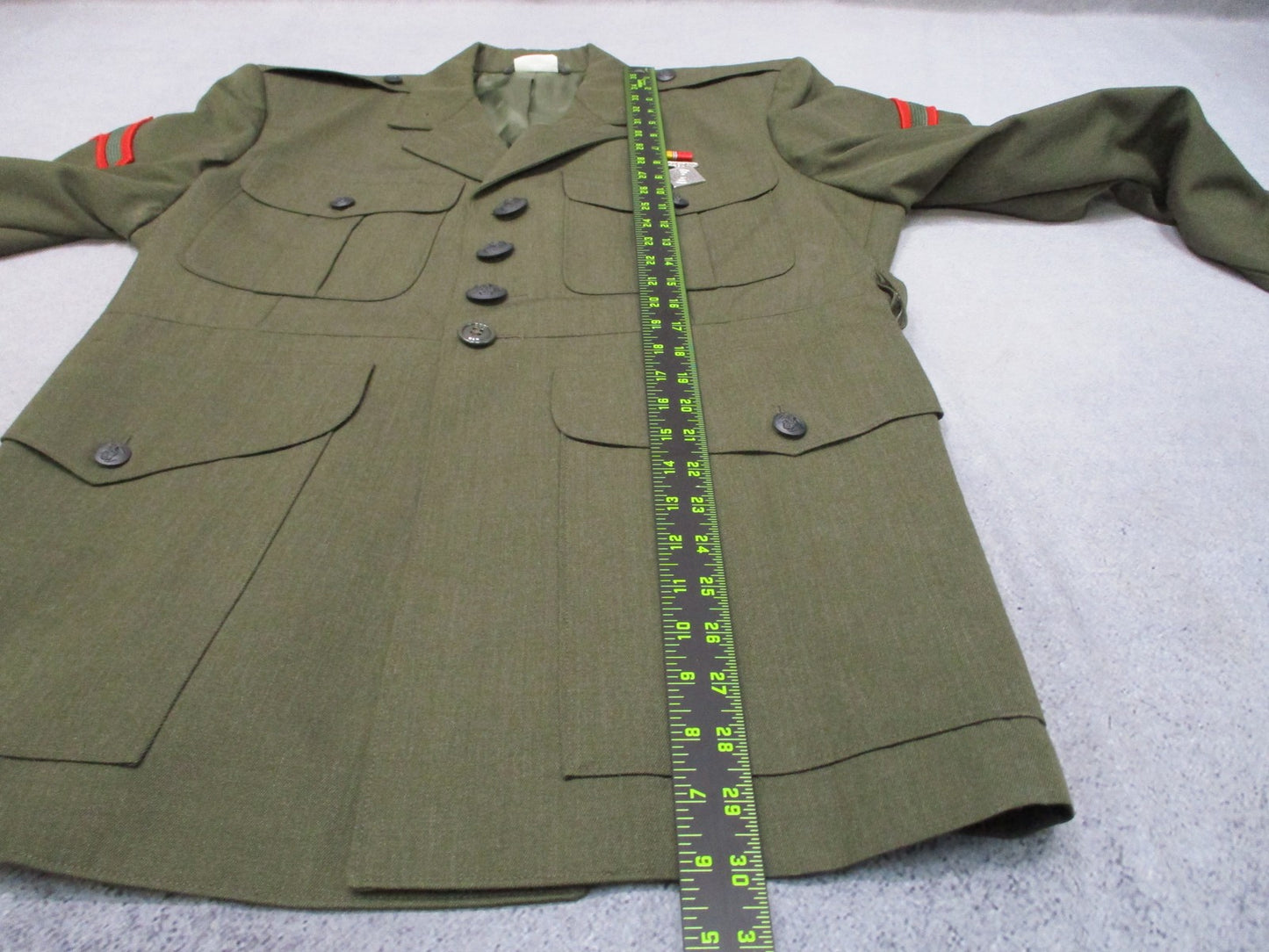 USMC Green Dress Uniform Coat DSCP NSN Size 42XS 8405-01-279-5630 olive green