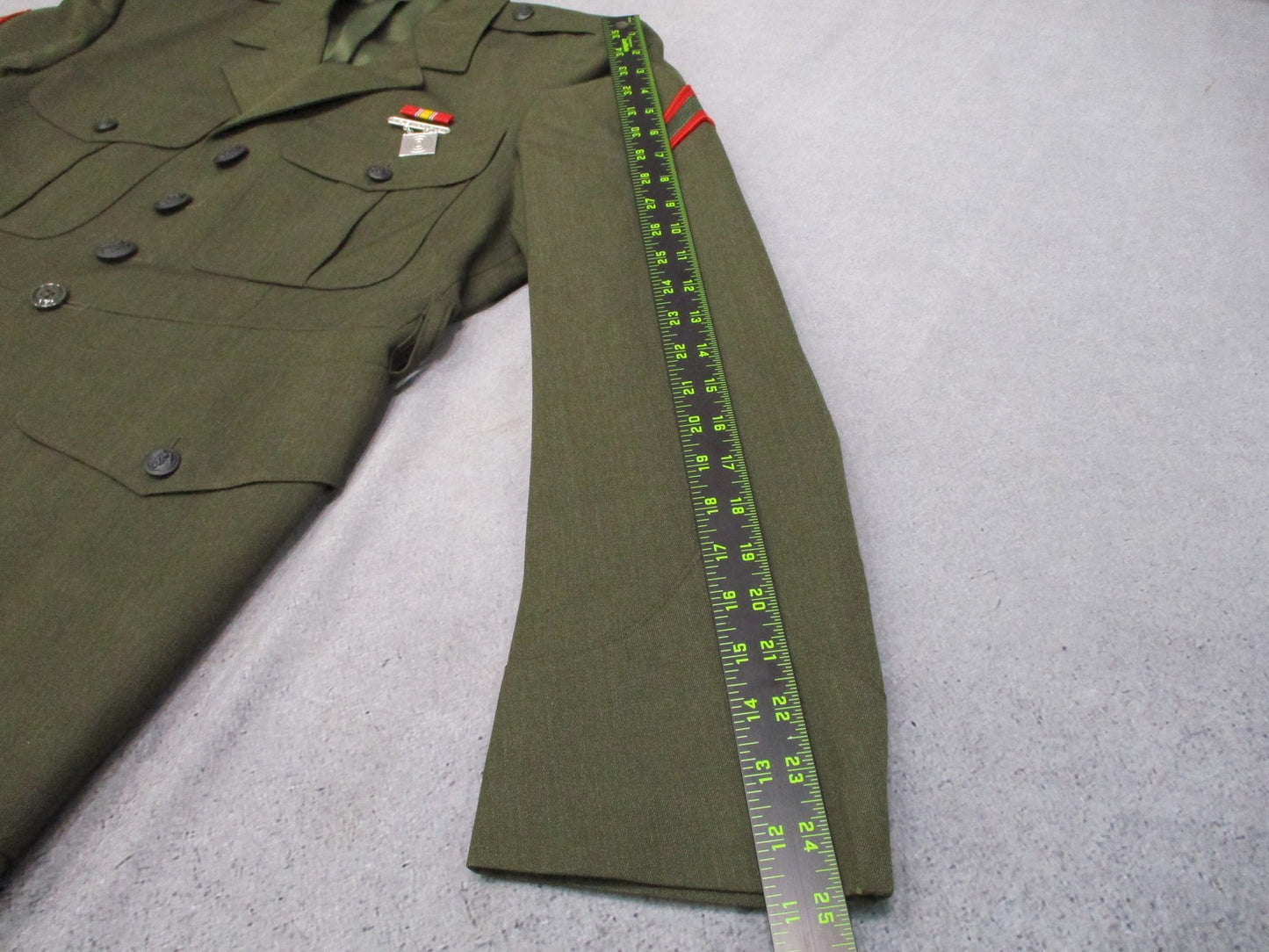 USMC Green Dress Uniform Coat DSCP NSN Size 42XS 8405-01-279-5630 olive green