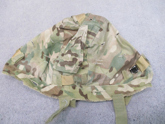 ACH Helmet Cover Used Worn Military Surplus IR Tabs OCP L-XL 8415-01-580-0038