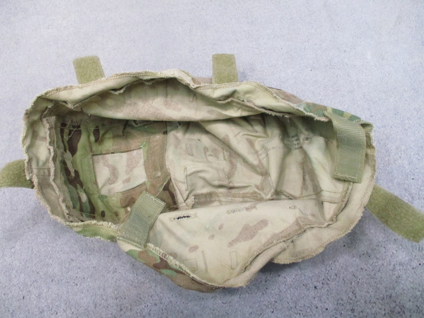 ACH Helmet Cover Used Worn Military Surplus IR Tabs OCP L-XL 8415-01-580-0038