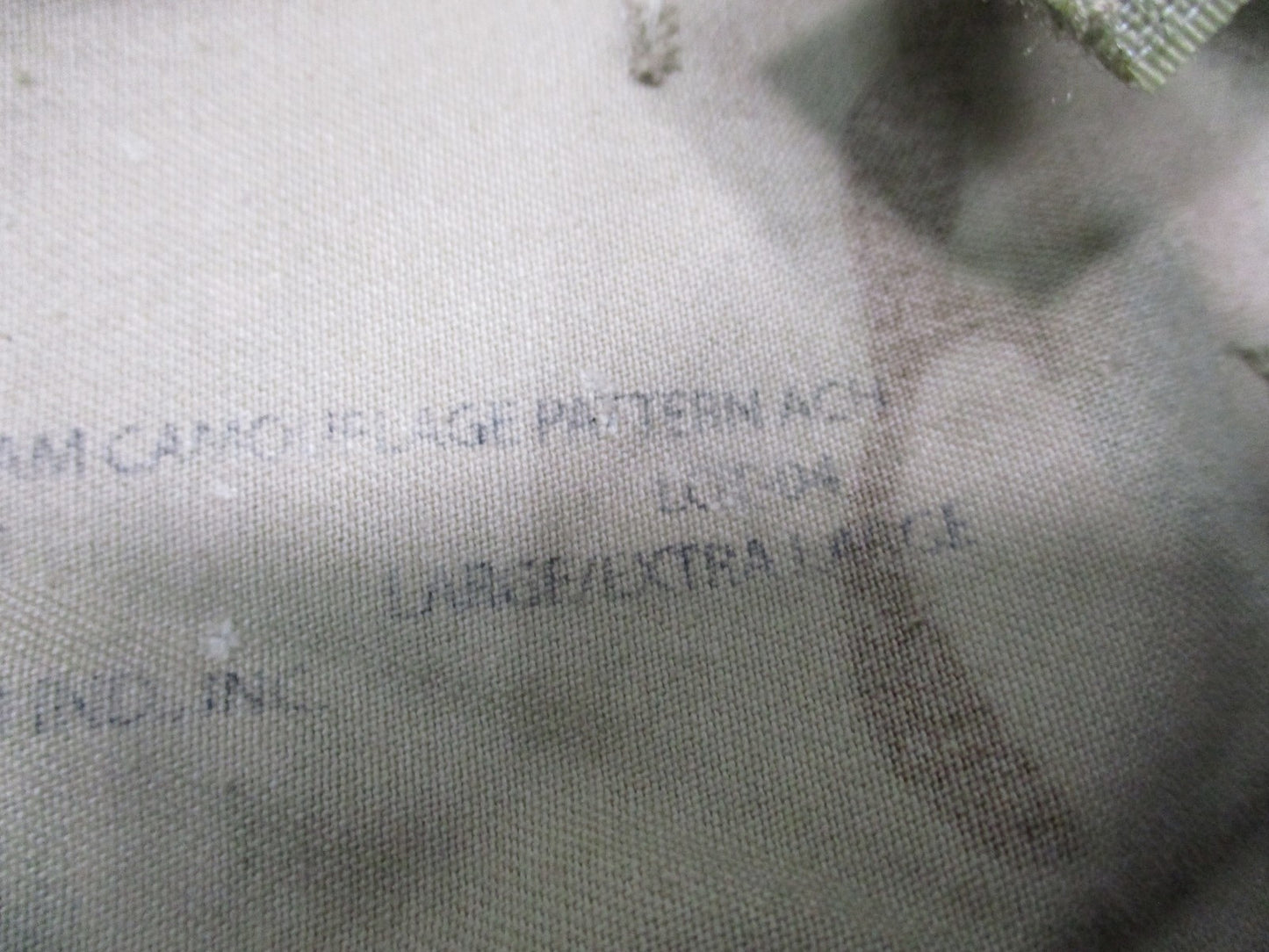 ACH Helmet Cover Used Worn Military Surplus IR Tabs OCP L-XL 8415-01-580-0038