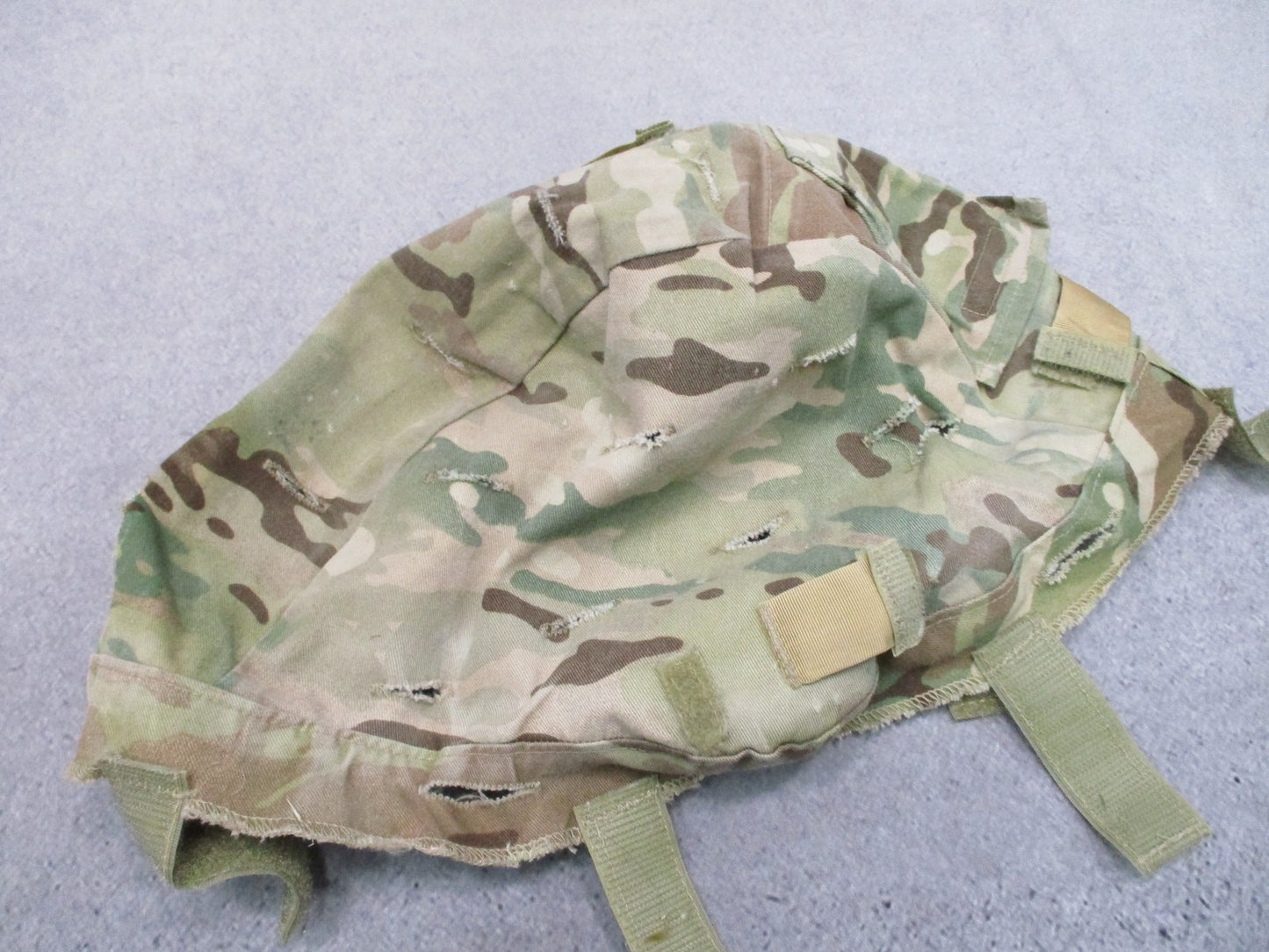 ACH Helmet Cover Used Worn Military Surplus IR Tabs OCP L-XL 8415-01-580-0038
