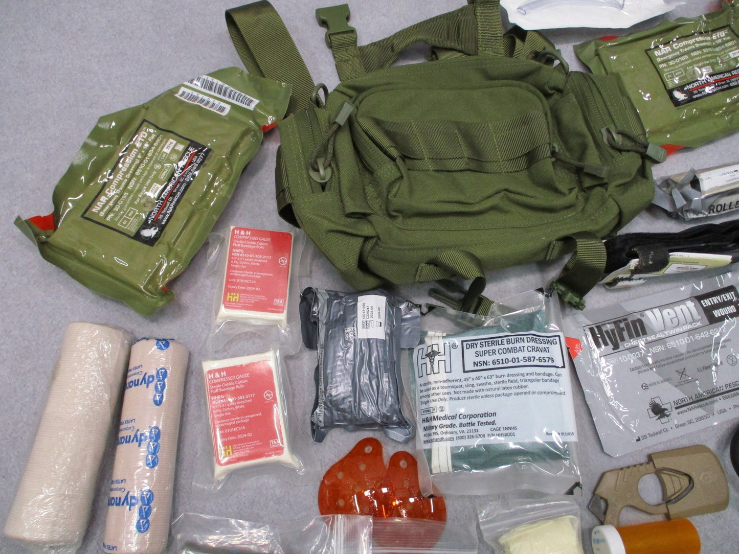 Condor 127 OD Green Deployment Bag Trauma Kit CAT Tourniquet Medical Training