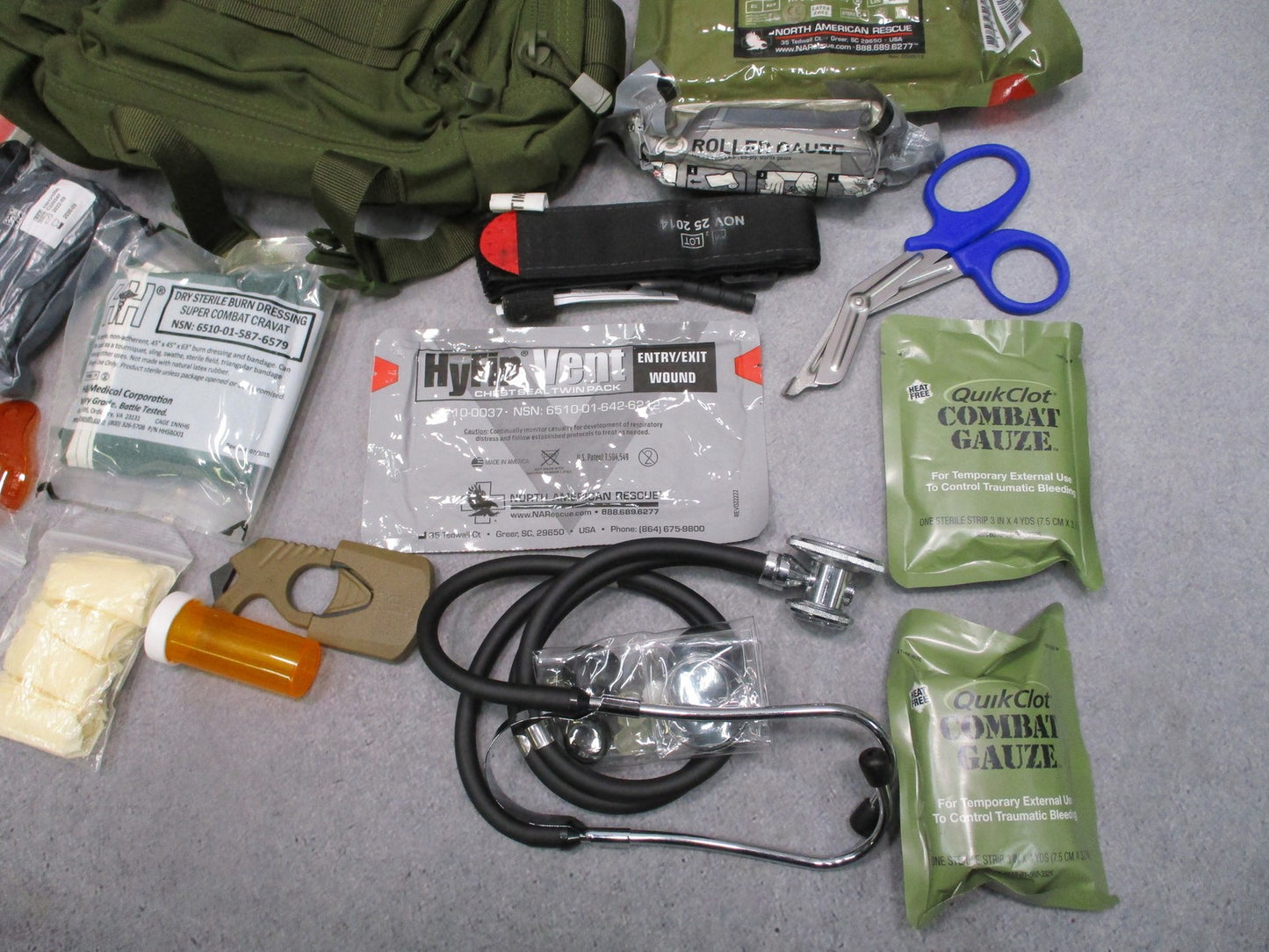Condor 127 OD Green Deployment Bag Trauma Kit CAT Tourniquet Medical Training