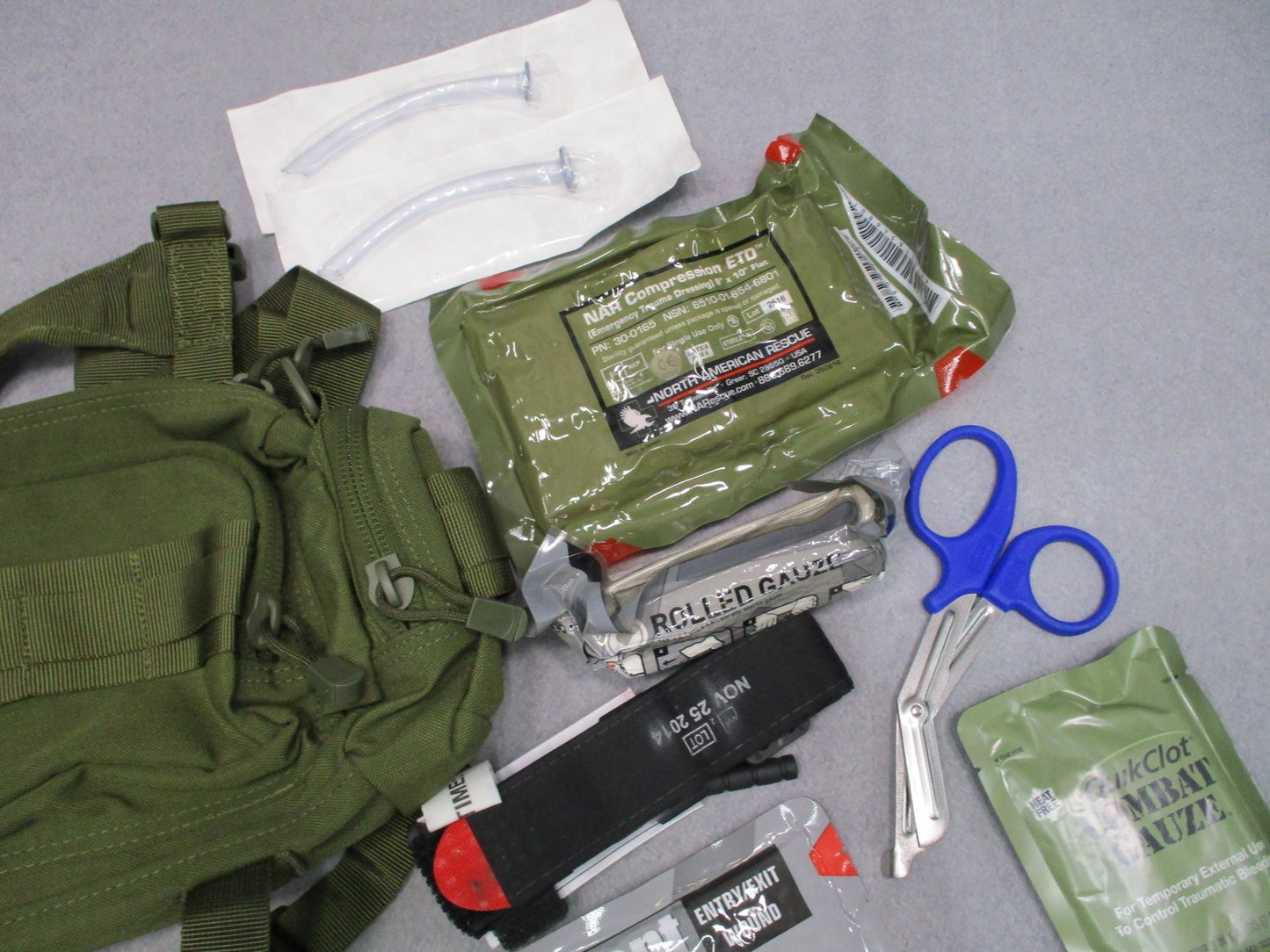 Condor 127 OD Green Deployment Bag Trauma Kit CAT Tourniquet Medical Training