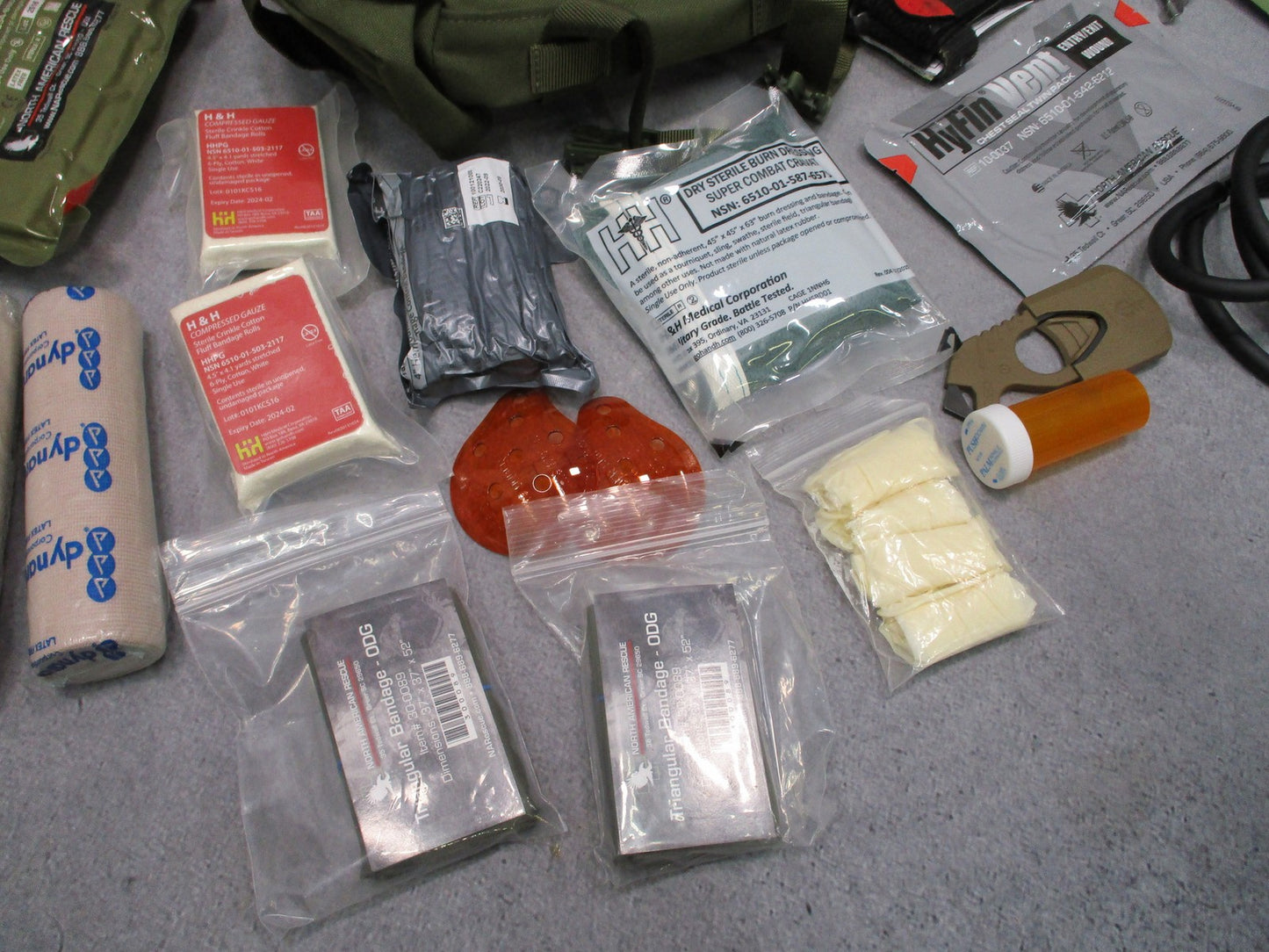 Condor 127 OD Green Deployment Bag Trauma Kit CAT Tourniquet Medical Training