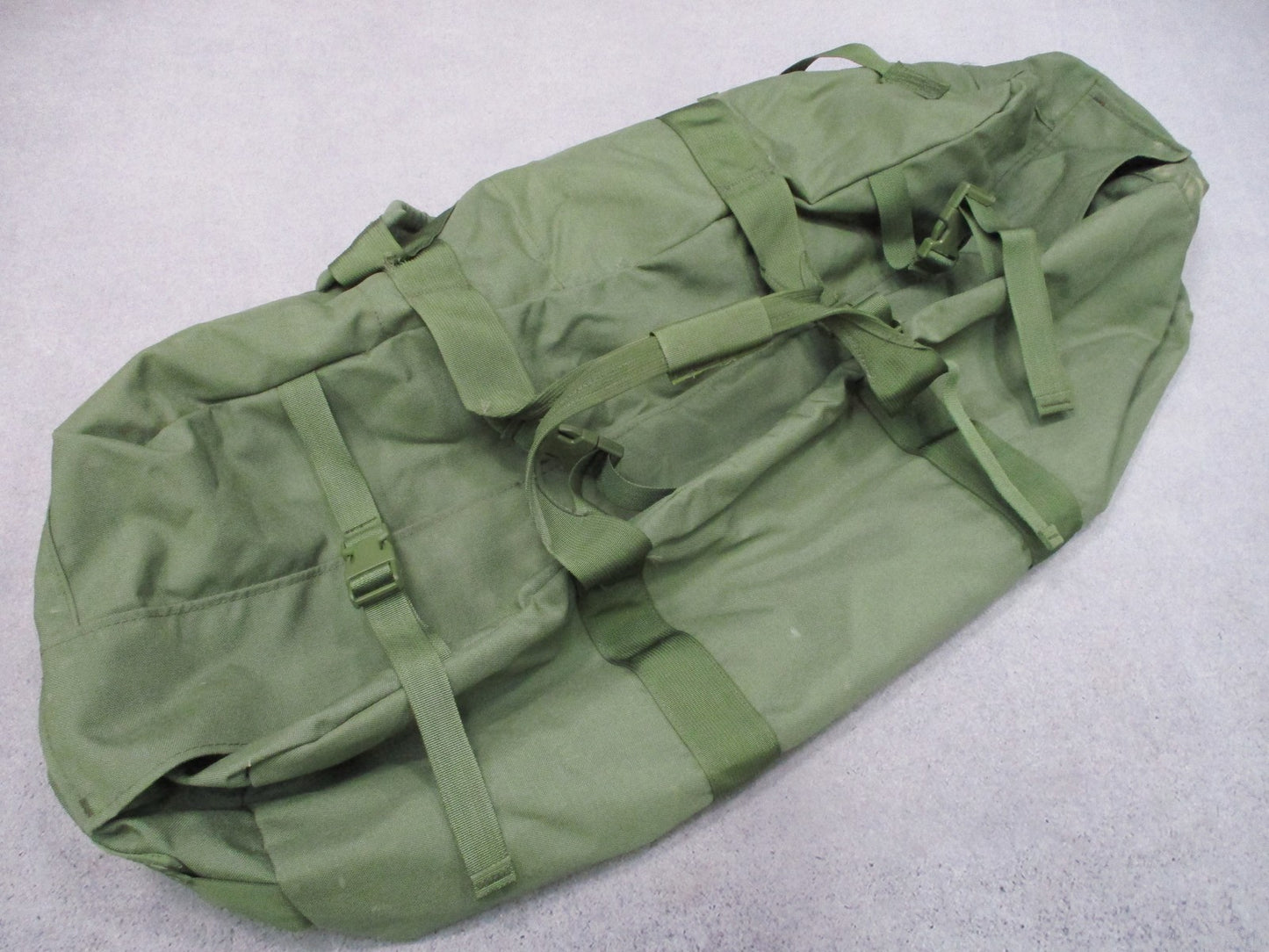 OD Green Side Zipper Duffle bag USGI Sea Bag Military Issue Surplus