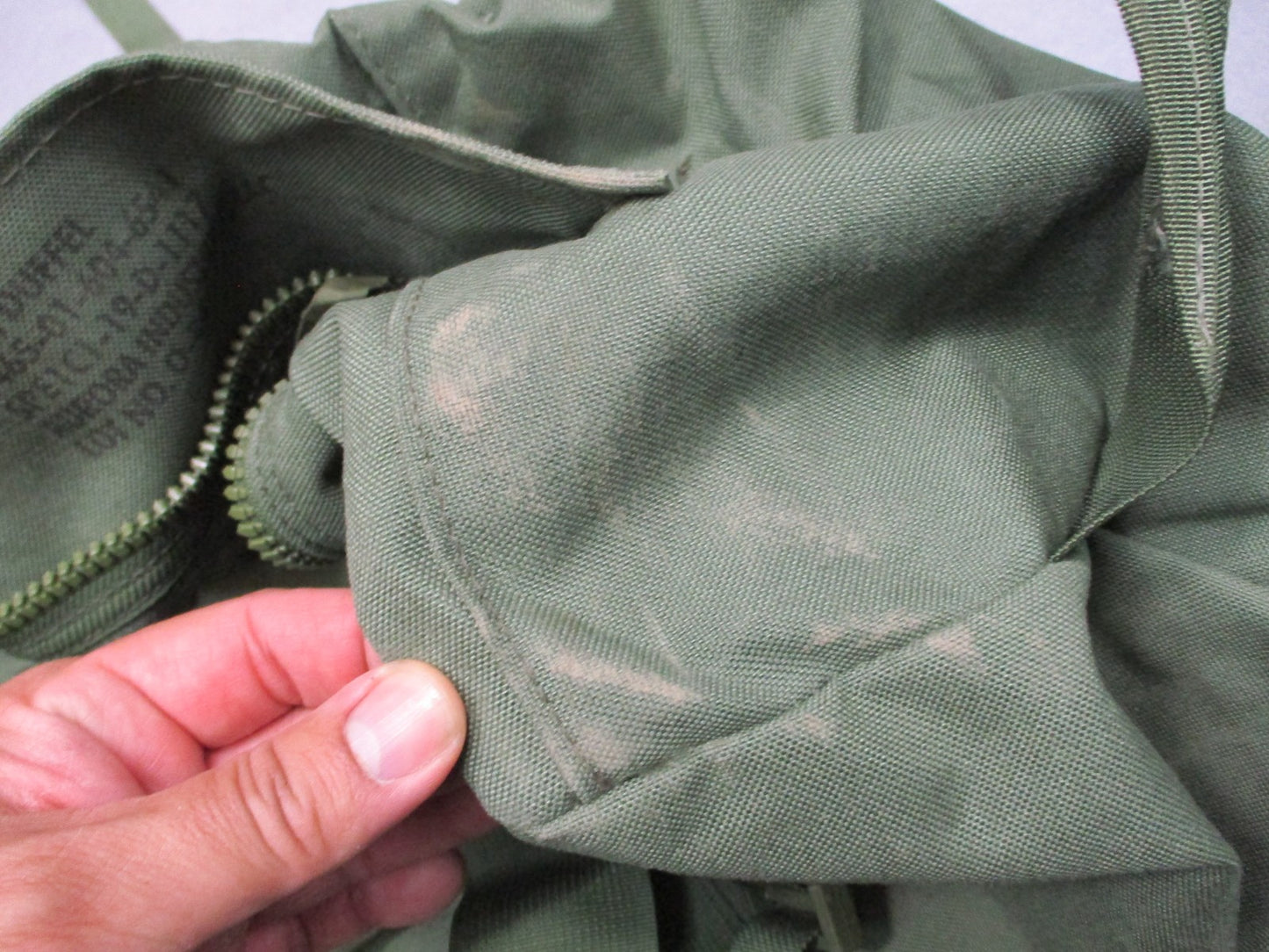 OD Green Side Zipper Duffle bag USGI Sea Bag Military Issue Surplus