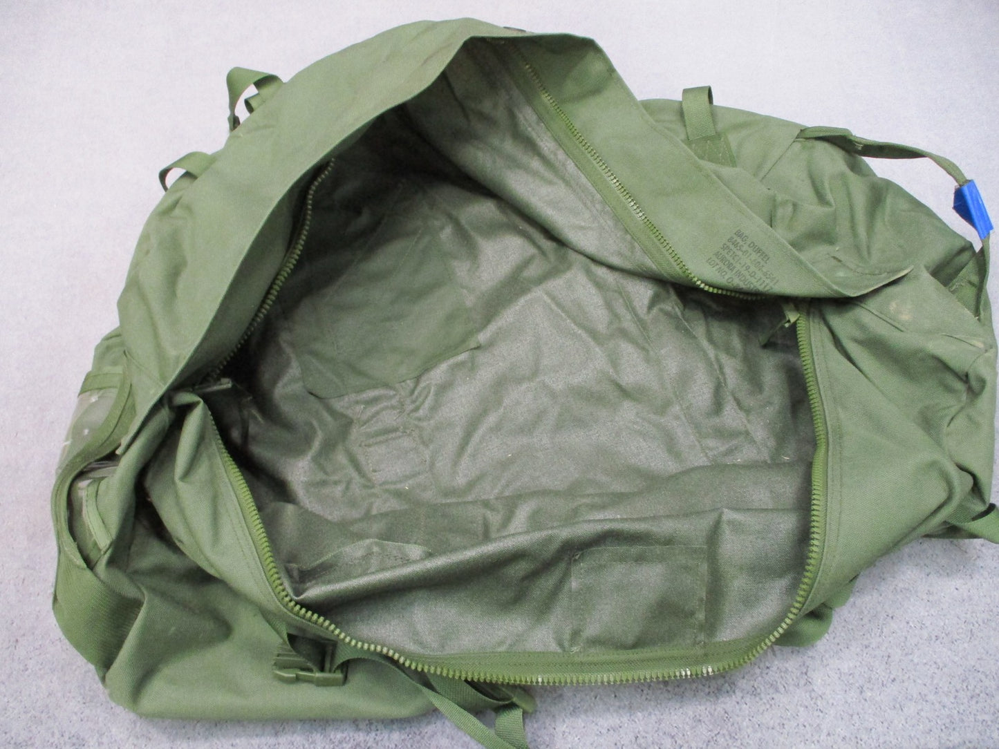 OD Green Side Zipper Duffle bag USGI Sea Bag Military Issue Surplus