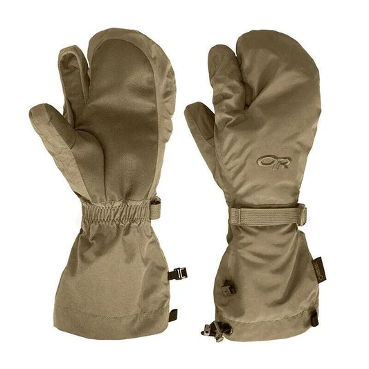 OUTDOOR RESEARCH COYOTE BROWN MILITARY TRIGGER MITTENS COLD WEATHER GLOVE LARGE