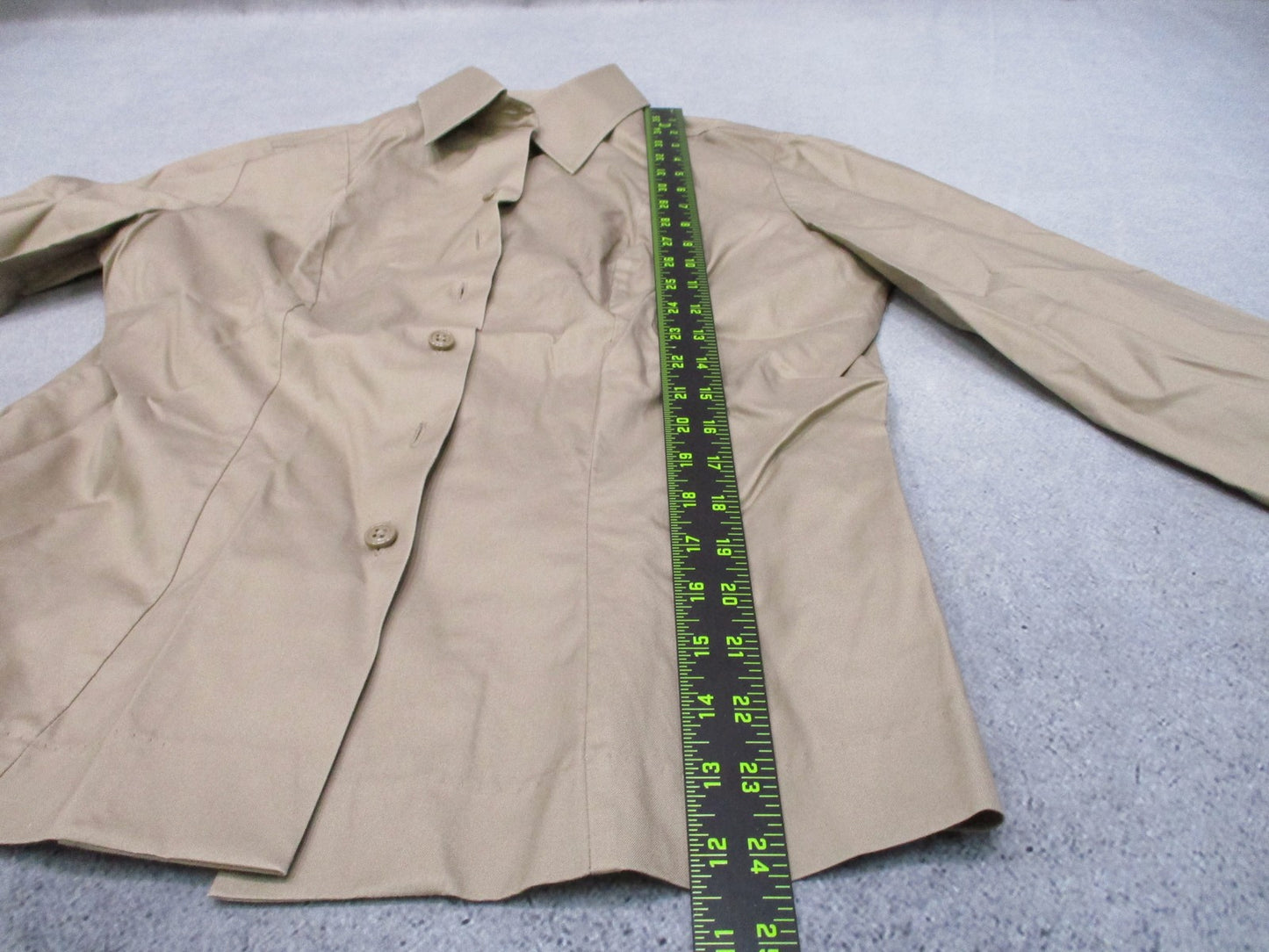 Flying Cross Fechheimer Womens AGSU Shirt Tan LS Enlisted tan/khaki 12 Tall