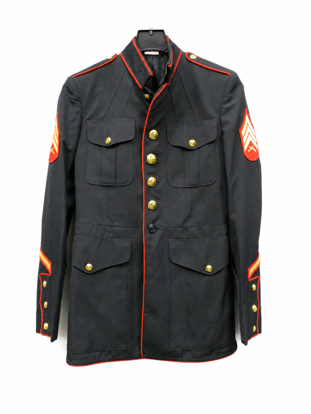 USMC Dress Blues Coat Crown Clothing Co NSN MAN'S 40L 8405-01-512-3177