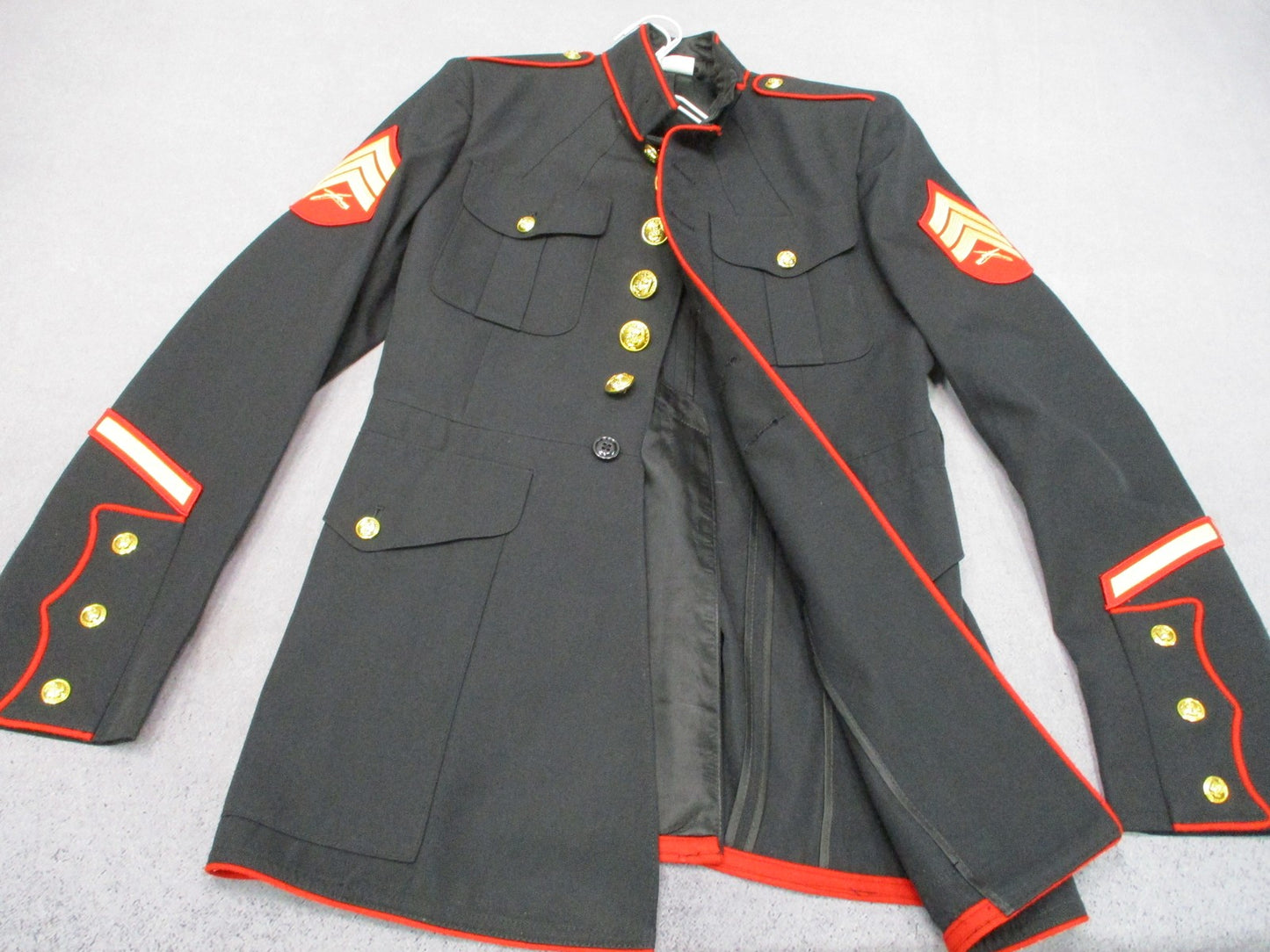 USMC Dress Blues Coat Crown Clothing Co NSN MAN'S 40L 8405-01-512-3177