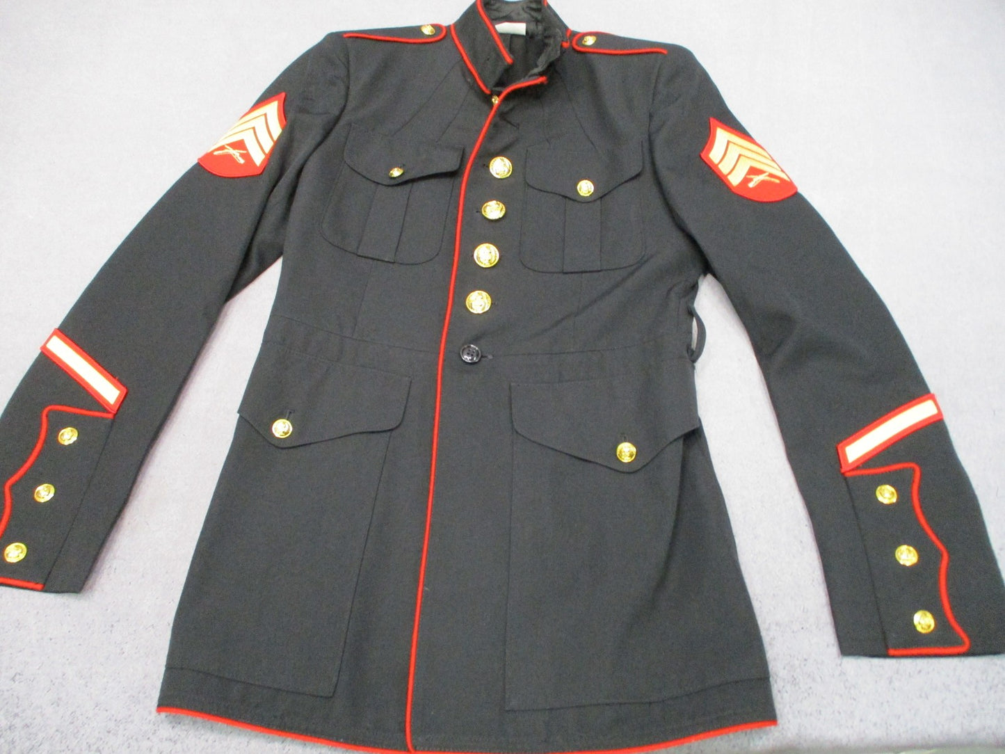 USMC Dress Blues Coat Crown Clothing Co NSN MAN'S 40L 8405-01-512-3177