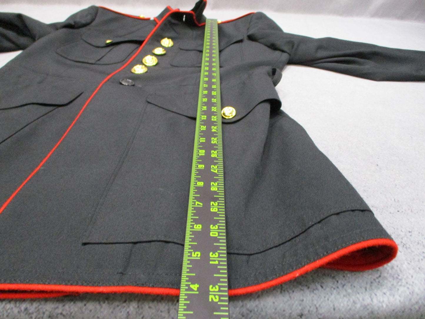 USMC Dress Blues Coat Crown Clothing Co NSN MAN'S 40L 8405-01-512-3177