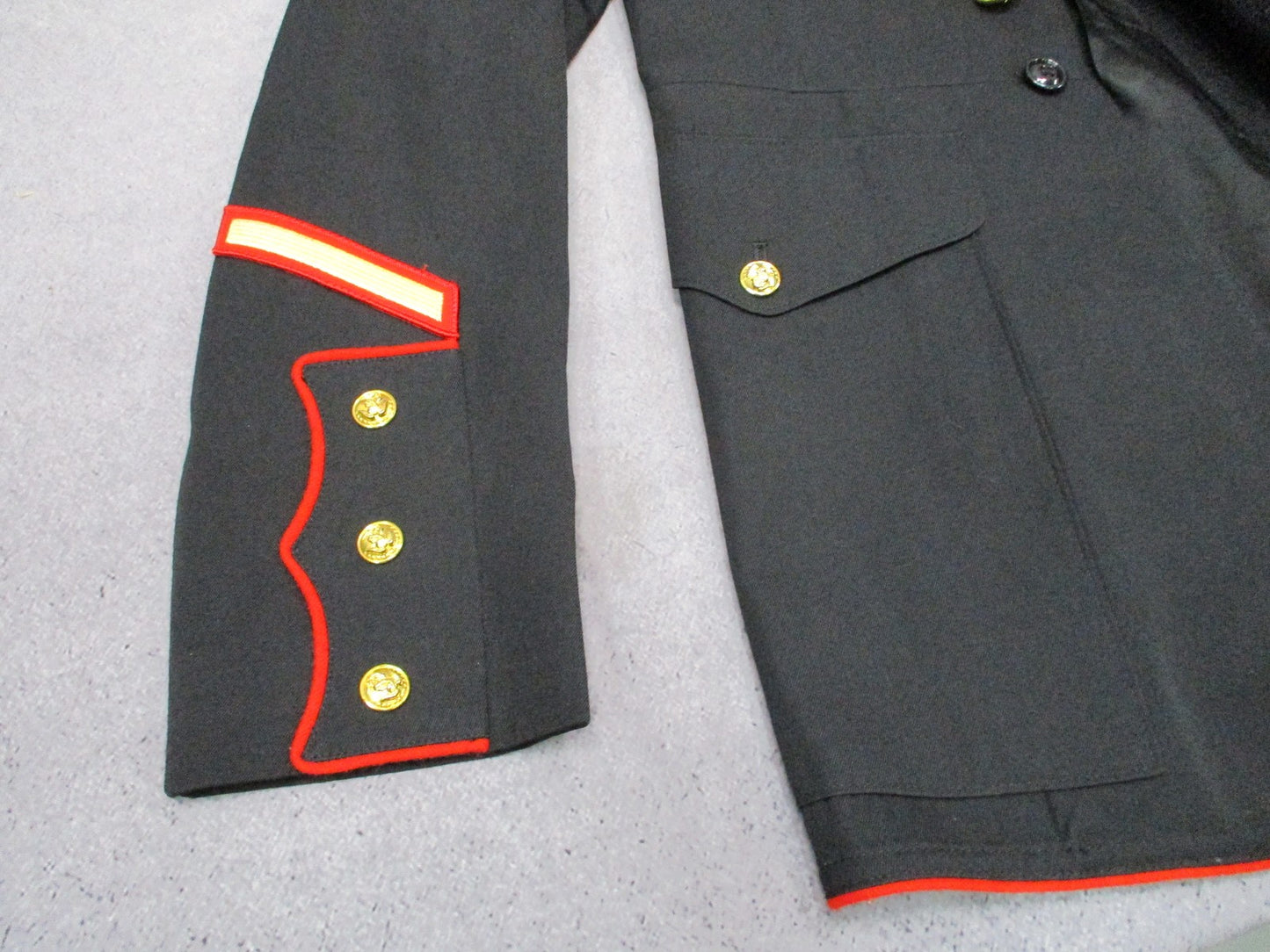 USMC Dress Blues Coat Crown Clothing Co NSN MAN'S 40L 8405-01-512-3177
