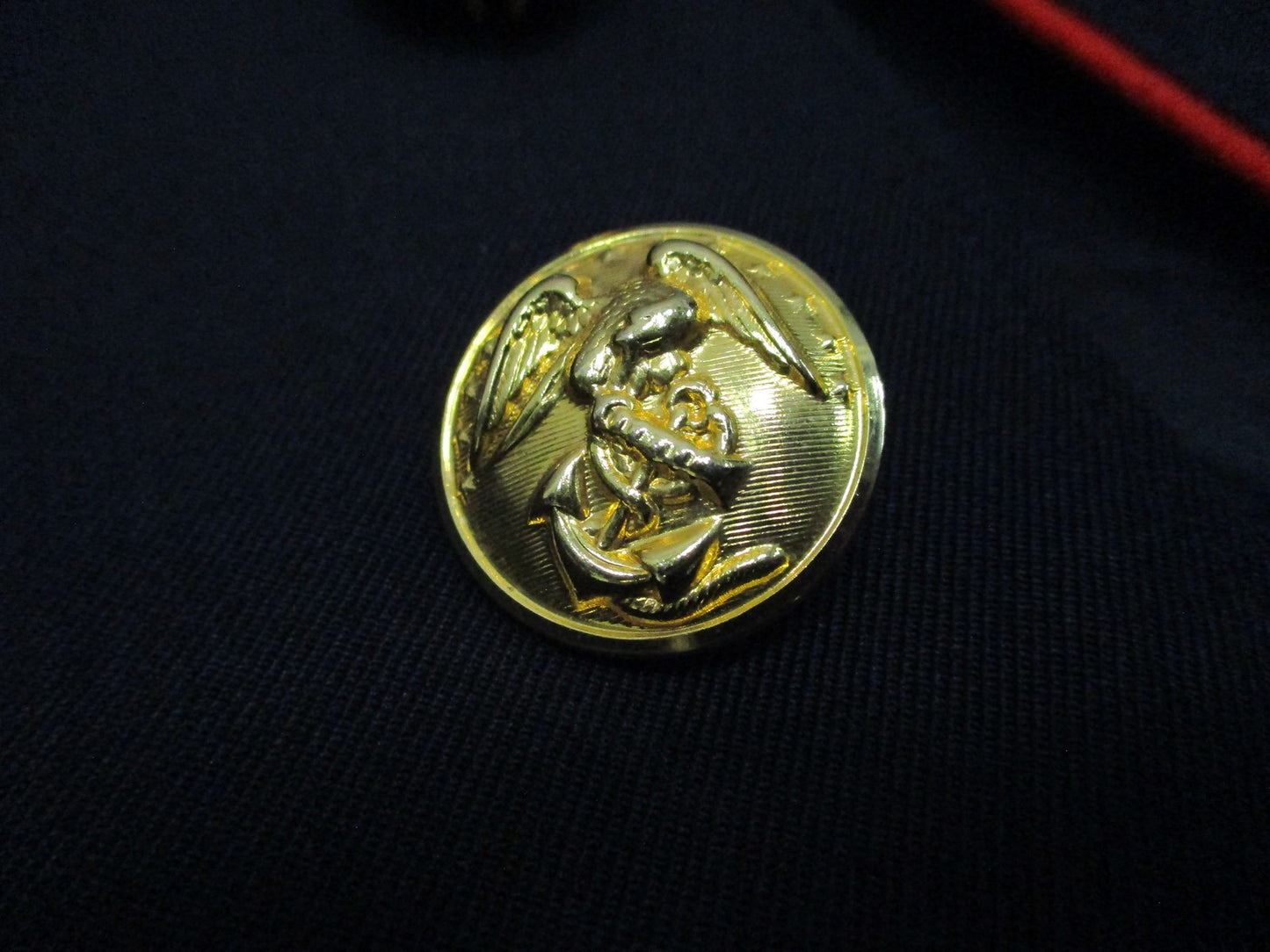 DSCP USMC Dress Blues Coat NSN Black Red Piping Man's 39L 8405-01-512-3170