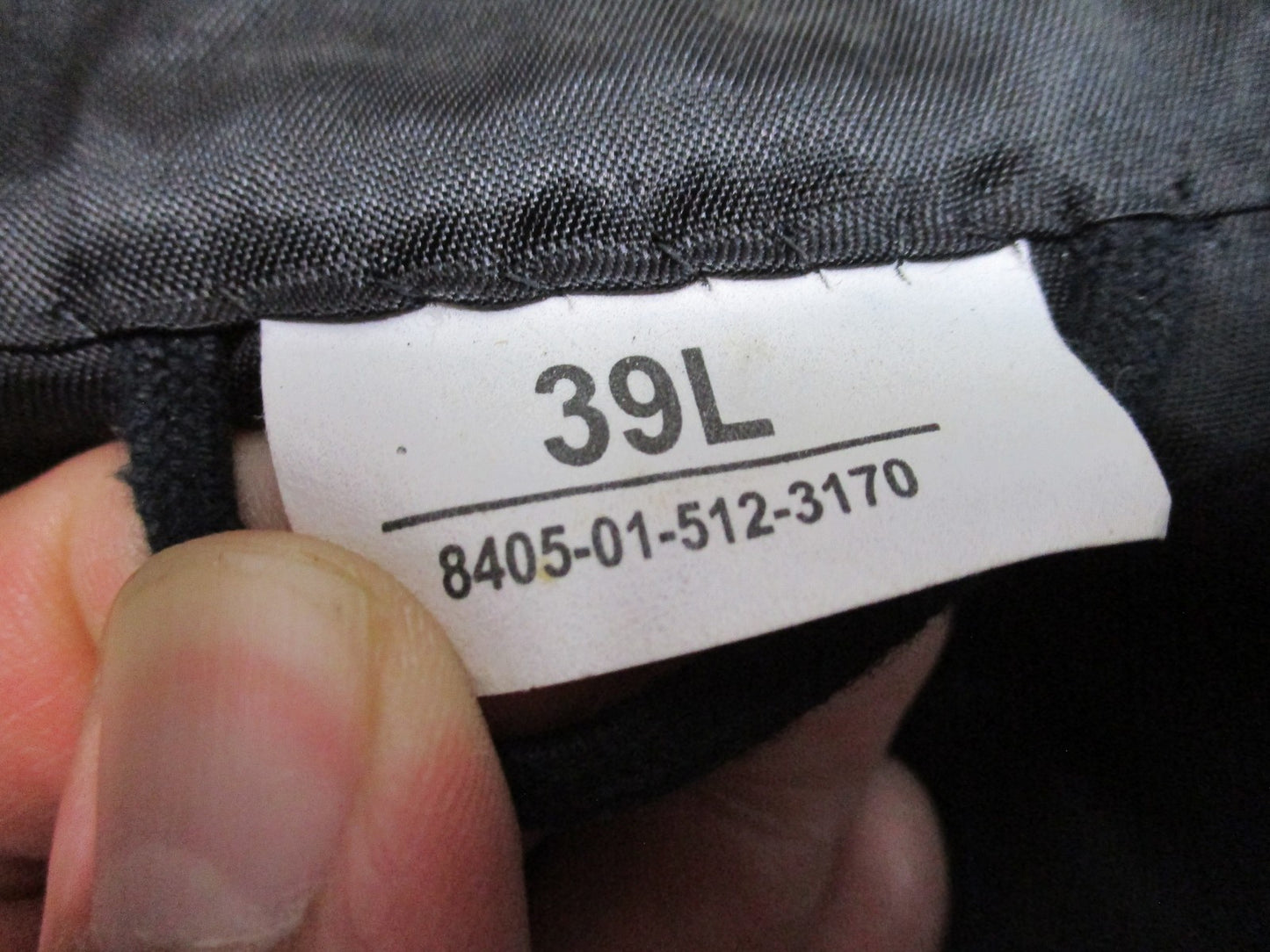 DSCP USMC Dress Blues Coat NSN Black Red Piping Man's 39L 8405-01-512-3170
