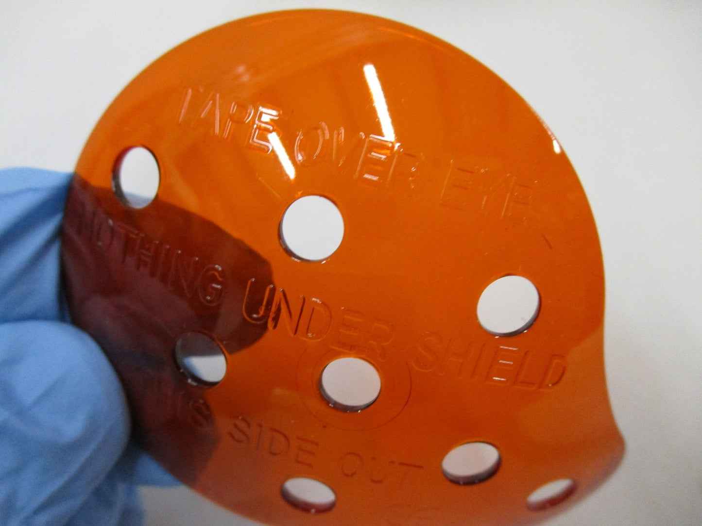 MILITARY SURPLUS LOT OF (10) POLYCARBONATE EYE SHIELD (PES) POLY CARB IFAK PATCH