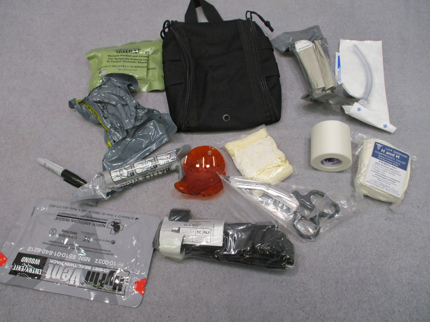 Tactical IFAK Medical Pouch Kit w/ Tourniquet, Chest Seal, Gauze & Trauma Supply