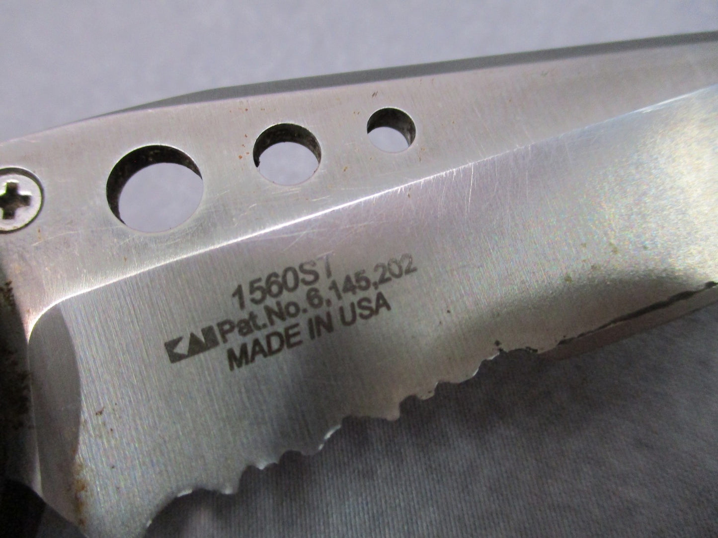 Vint Kershaw 1560ST Ken Onion USA Made Partially Serrated Folding Pocket Knife