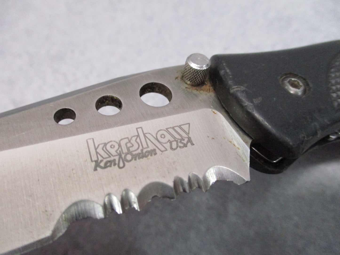Vint Kershaw 1560ST Ken Onion USA Made Partially Serrated Folding Pocket Knife