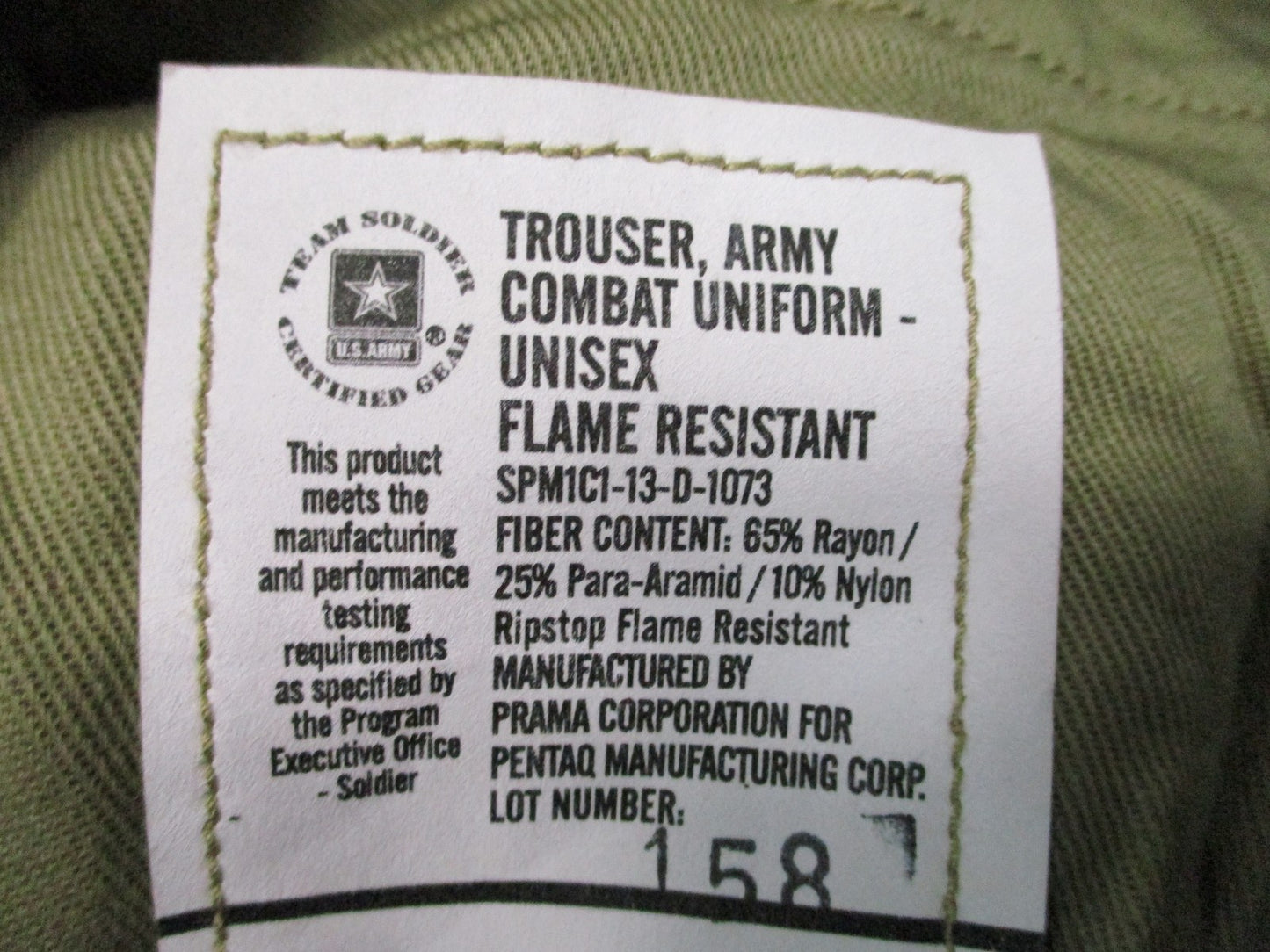 New US Army ACU Trousers Medium Short OCP Flame Resistant Insect Shield Pants