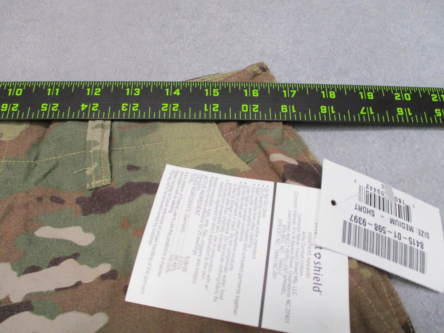 New US Army ACU Trousers Medium Short OCP Flame Resistant Insect Shield Pants