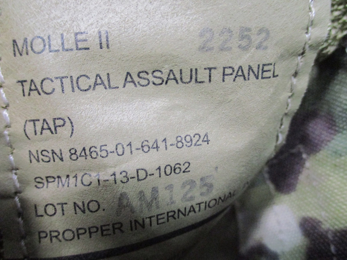 USGI MOLLE II Tactical Assault Panel TAP Scorpion OCP Chest Rig Propper Excellent