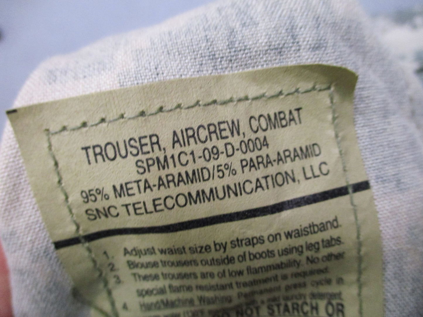 US Military Aircrew Combat Trousers UCP Digital Camo Flame Resistant Med-Reg