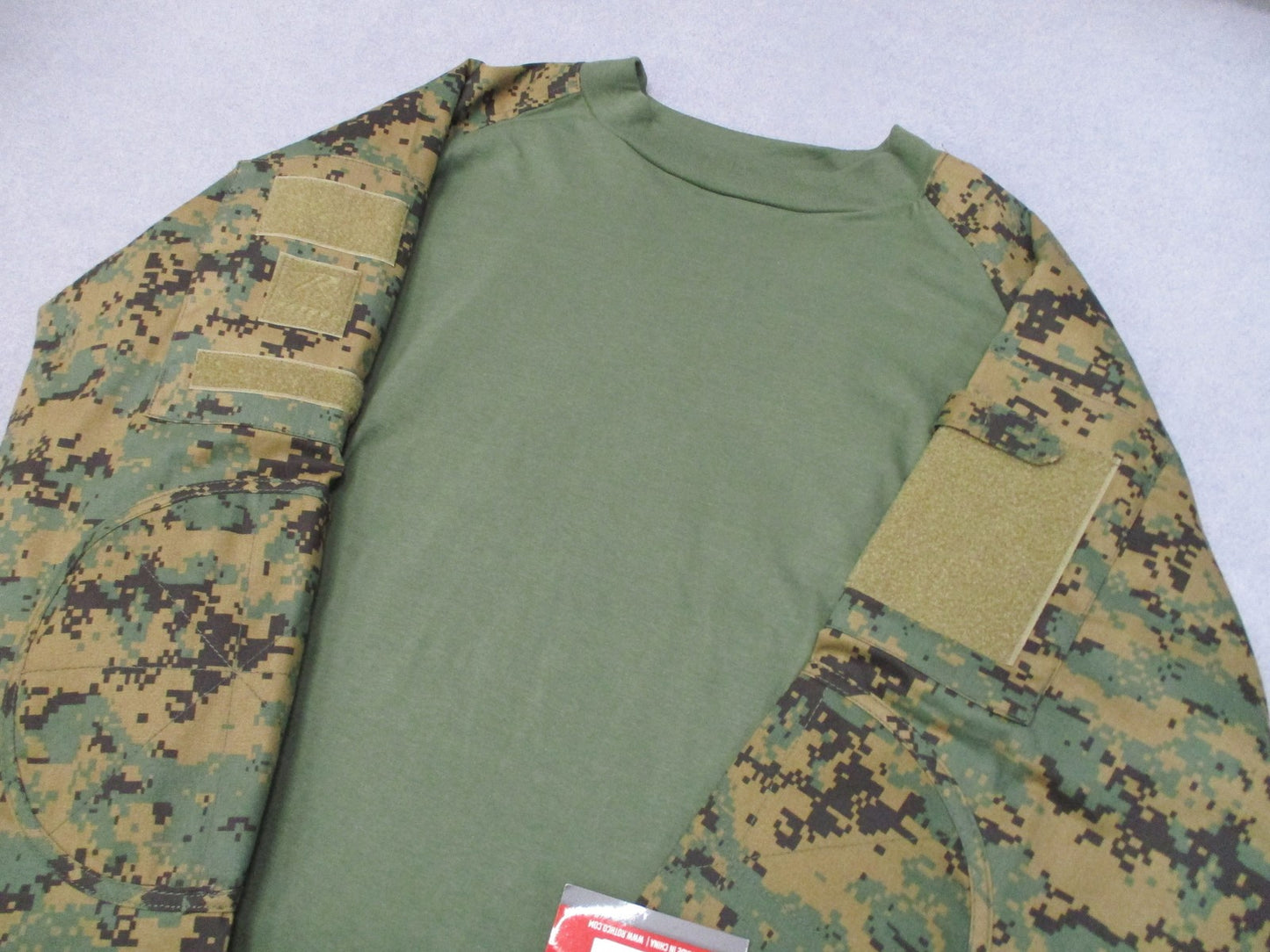 New Rothco Tactical Airsoft Combat Shirt Woodland Digital Camo Size XL 45030