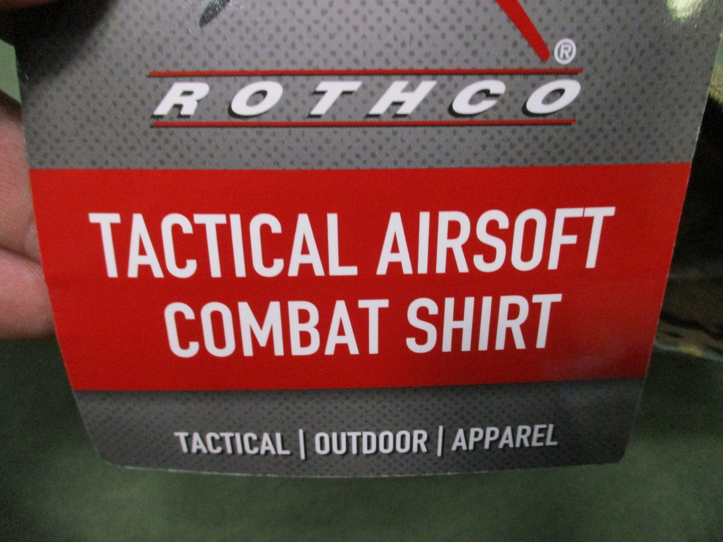 New Rothco Tactical Airsoft Combat Shirt Woodland Digital Camo Size XL 45030