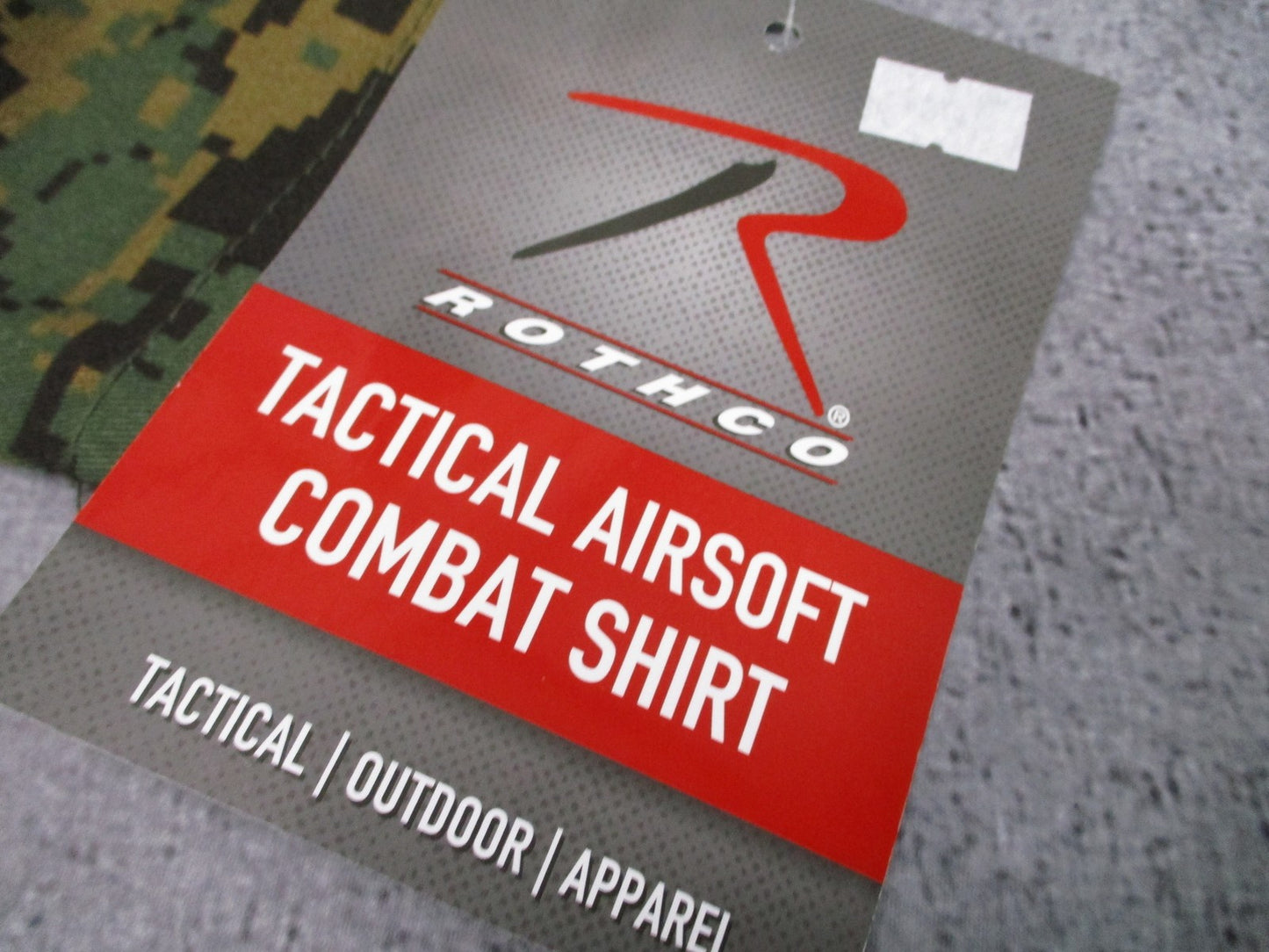 Rothco Tactical Airsoft Combat Shirt Woodland Digital Camo Size 2XL New