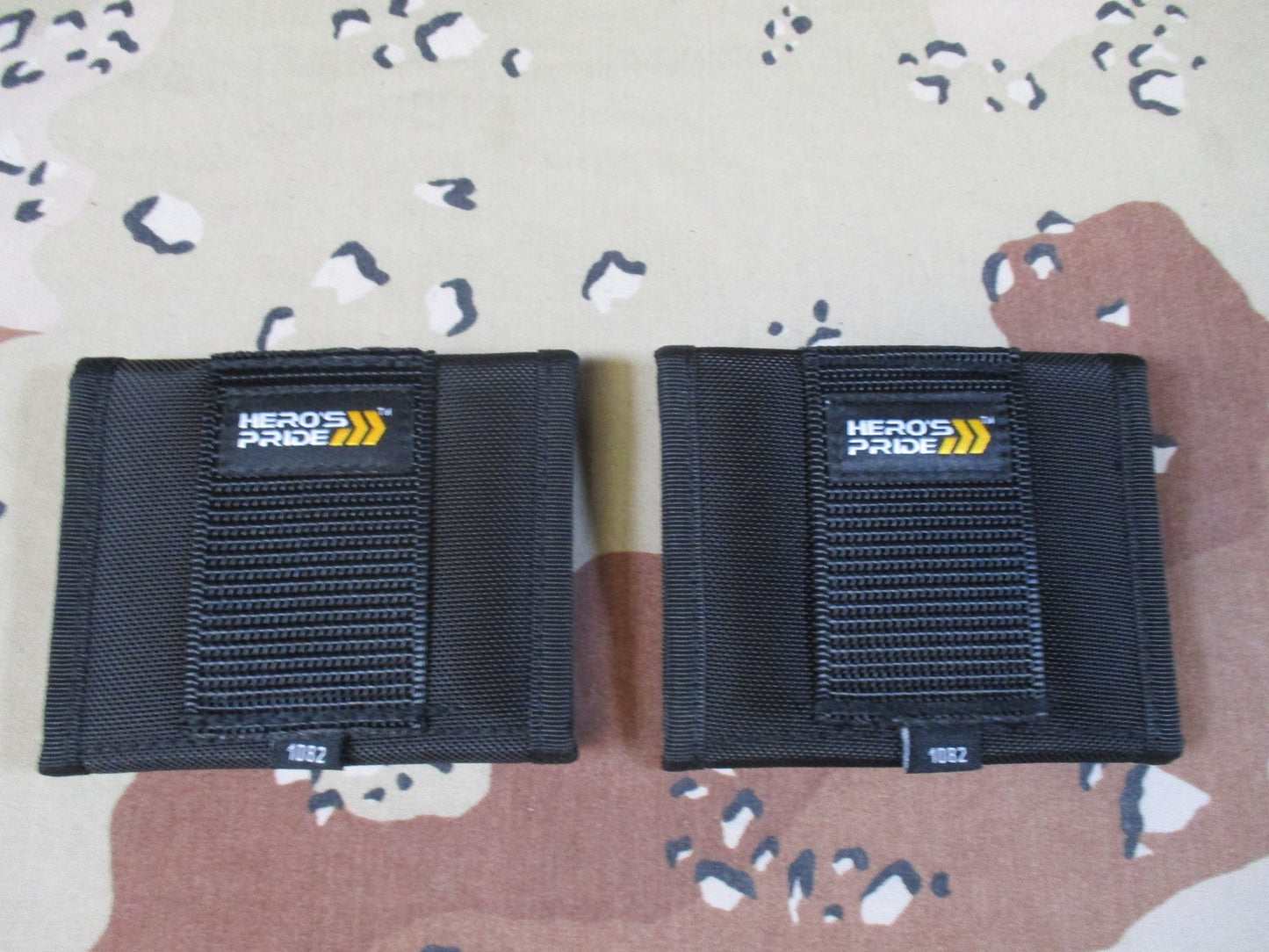 2x Hero's Pride 1082 Double Glove Pouch Duty Belt Tactical Gear Black