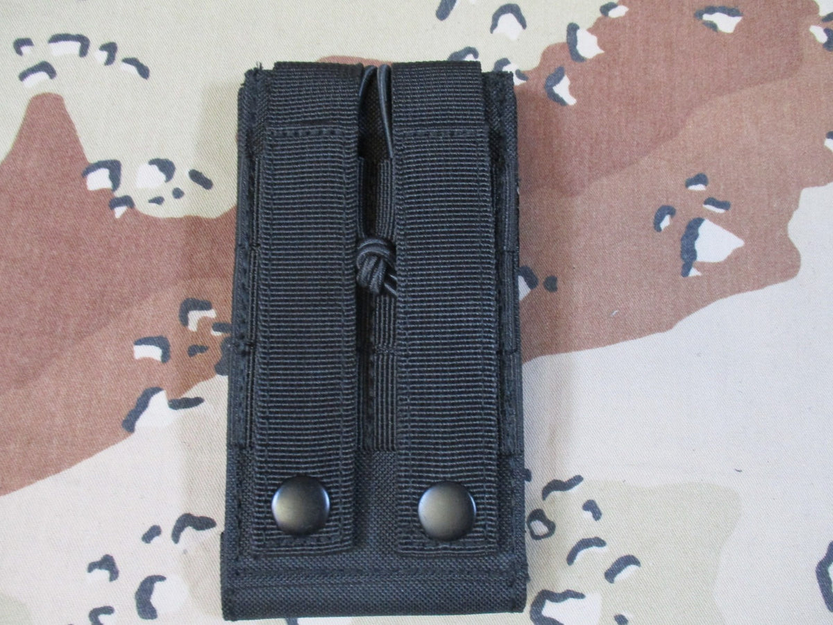 2 New Rothco MOLLE Universal Radio Pouches Black Tactical Gear 5229