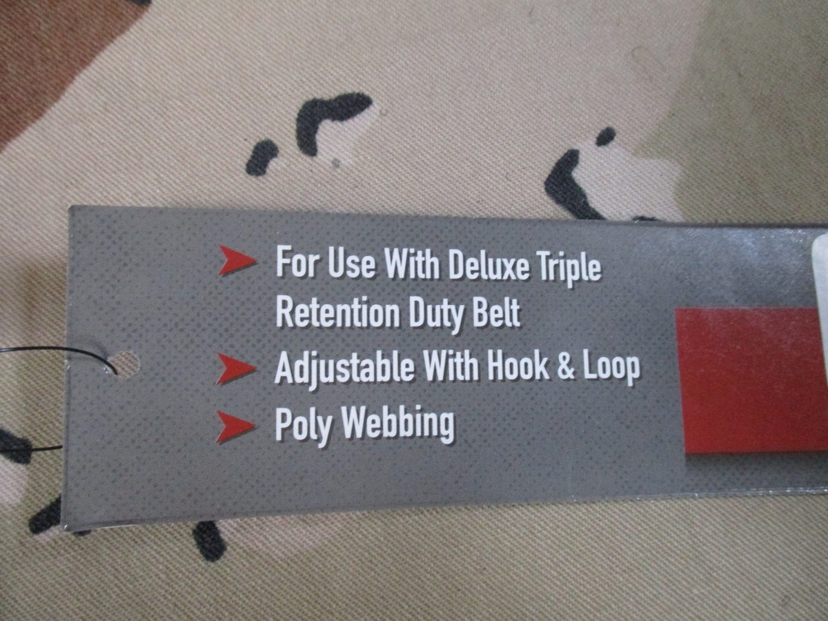 New Rothco Deluxe Duty Belt Liner 46-50" Black Adjustable Hook & Loop 10677