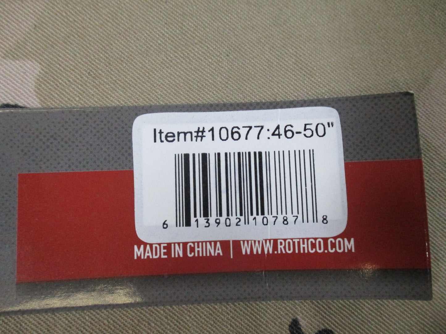 New Rothco Deluxe Duty Belt Liner 46-50" Black Adjustable Hook & Loop 10677