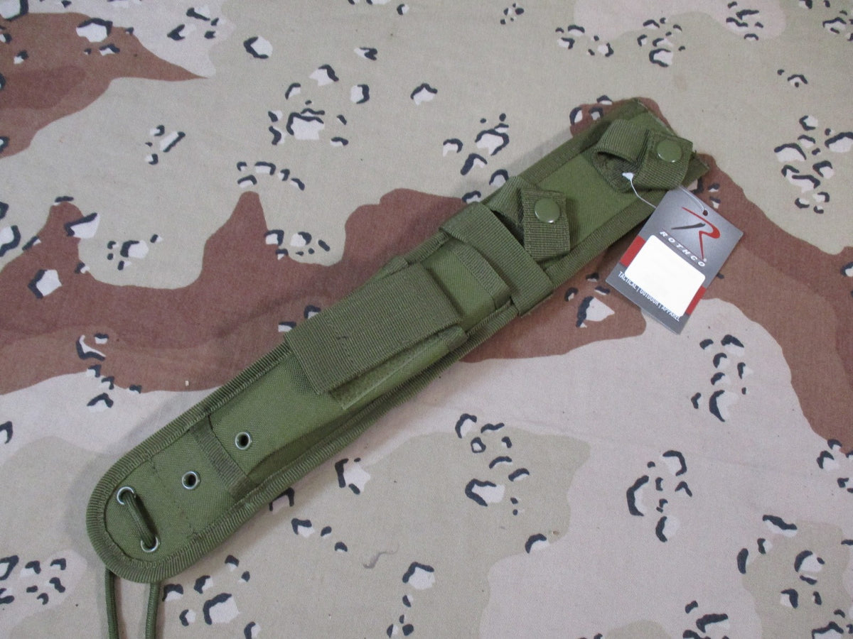 Rothco Tactical Knife Sheath 7 inch MOLLE Compatible Olive Drab 40069 New