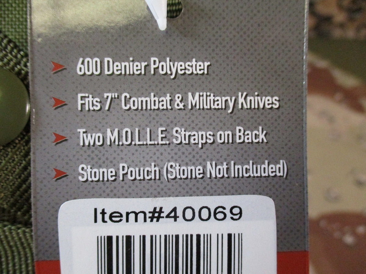 Rothco Tactical Knife Sheath 7 inch MOLLE Compatible Olive Drab 40069 New