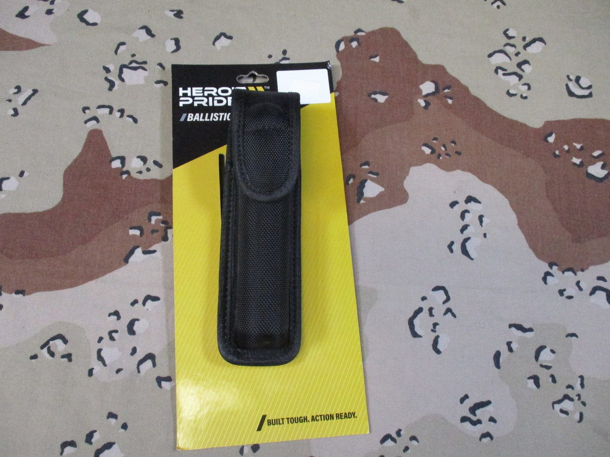 Hero's Pride 1066 Ballistic Flashlight Holder Duty Pouch Fits 2-1/4" Belt New