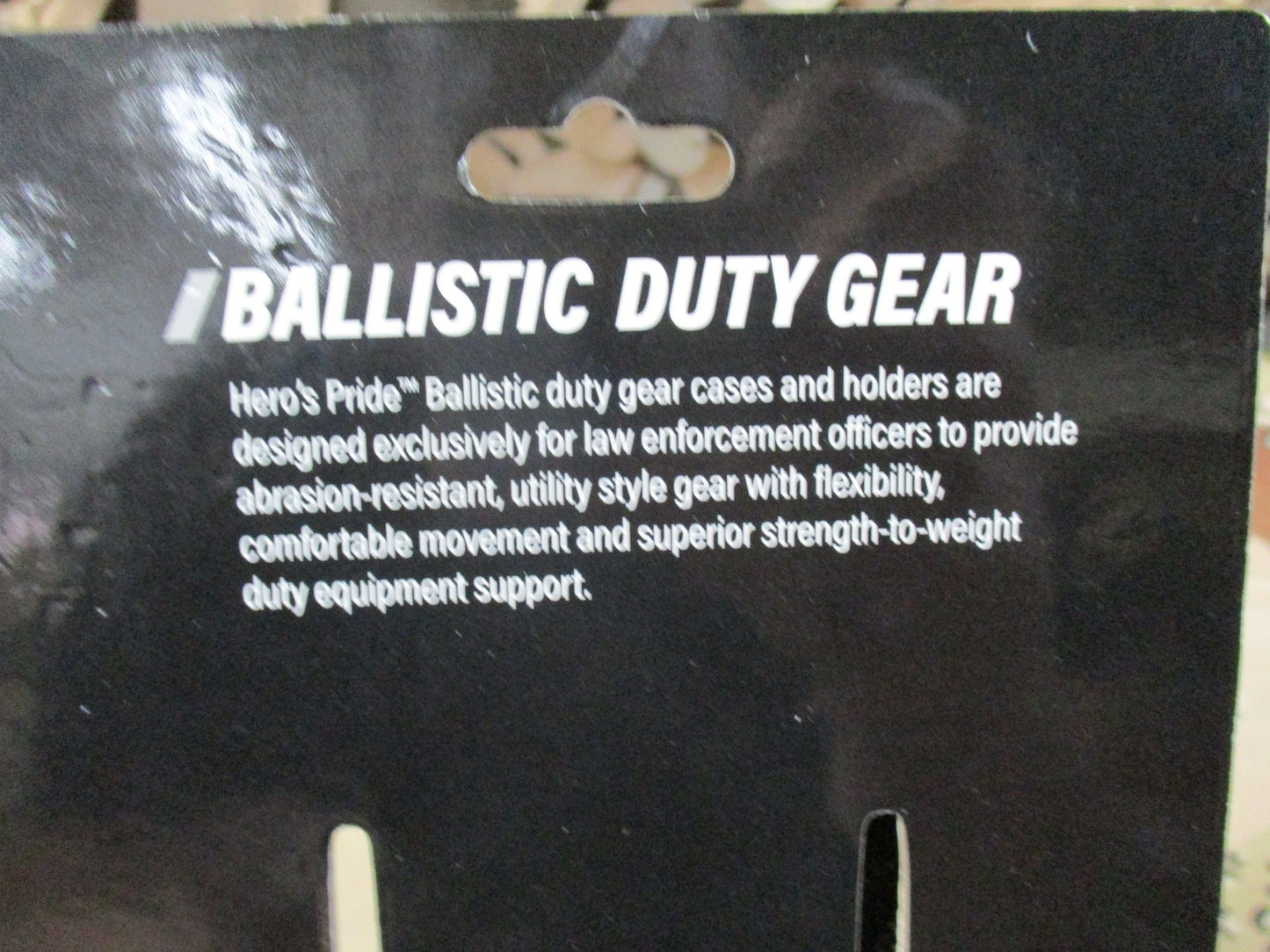 Hero's Pride 1065 Ballistic Duty Gear Light Holder Closed Thick/Medium New